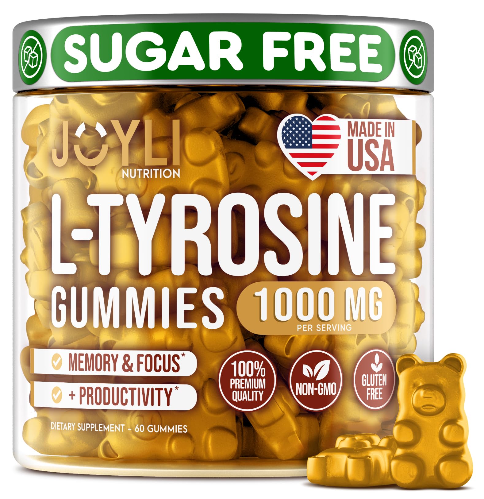 Joyli L Tyrosine Gummies 1000MG - L-Tyrosine Supplement for Kids & Adults JOYLI Nutrition buy supplements canada