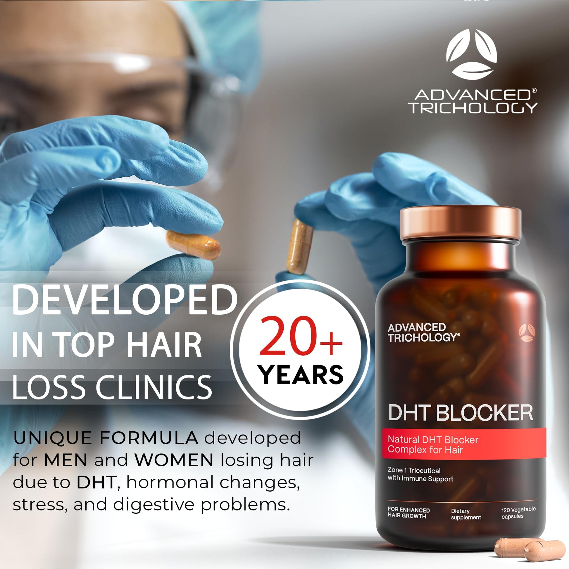 DHT Blocker - Hair Growth Supplement for Genetic Thinning for Men and Women | Approved* by American Hair Loss Association | Guaranteed, Backed by 20 Years Advanced Trichology buy supplements canada