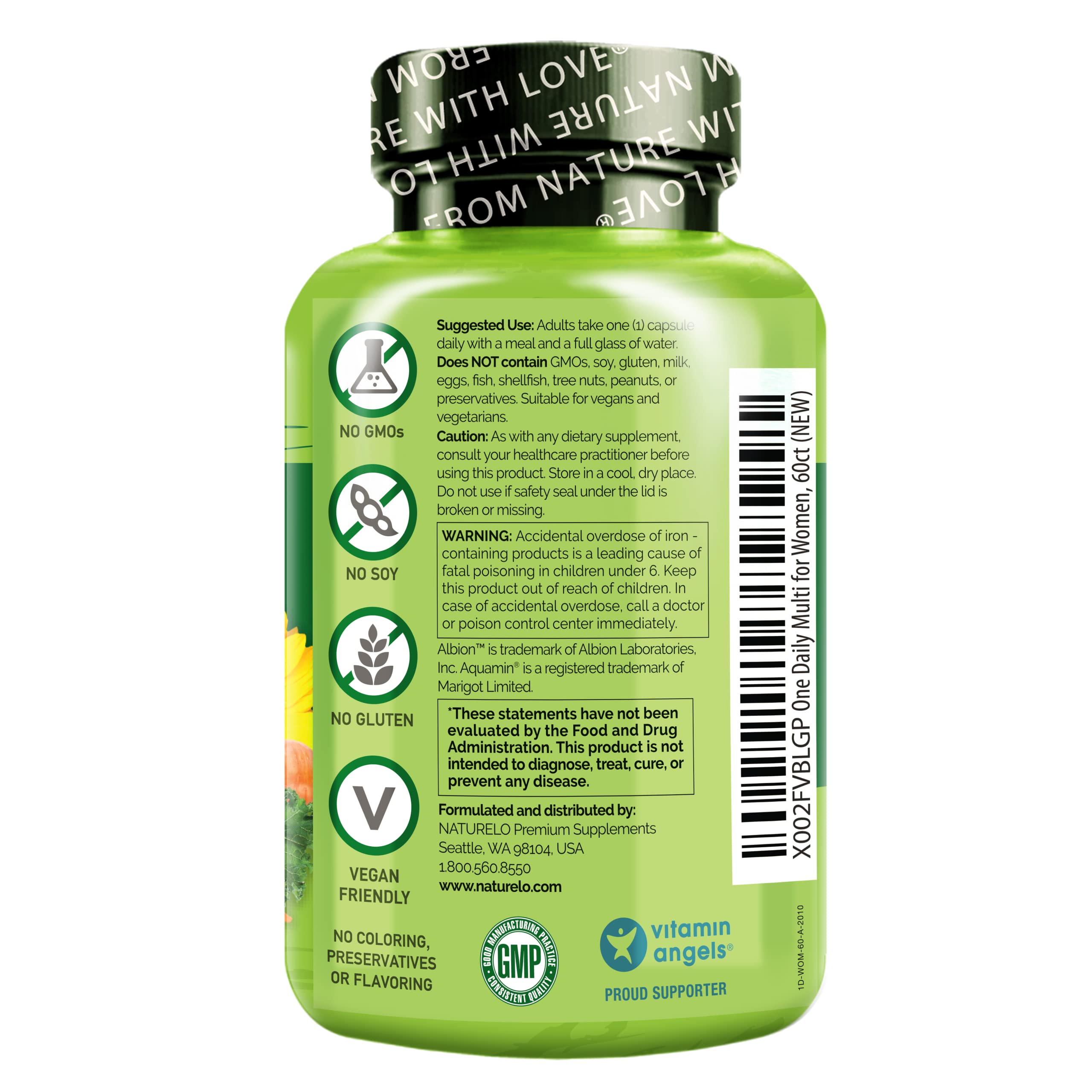 NATURELO One Daily Multivitamin for Women - Energy Support - Whole Food Supplement NATURELO buy supplements canada