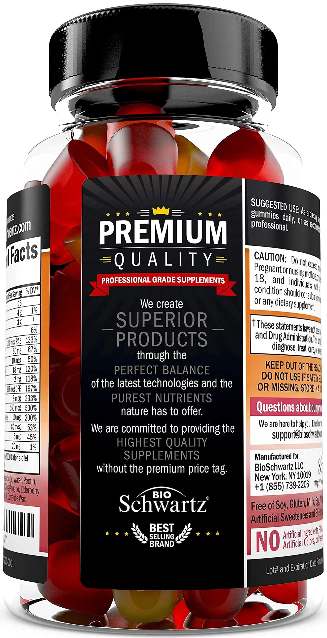 Women's Multivitamin Gummies with Vitamin A C B6 B12 D & E Vitamins for Immune Support - Gummy Multivitamin for Women BioSchwartz buy supplements canada