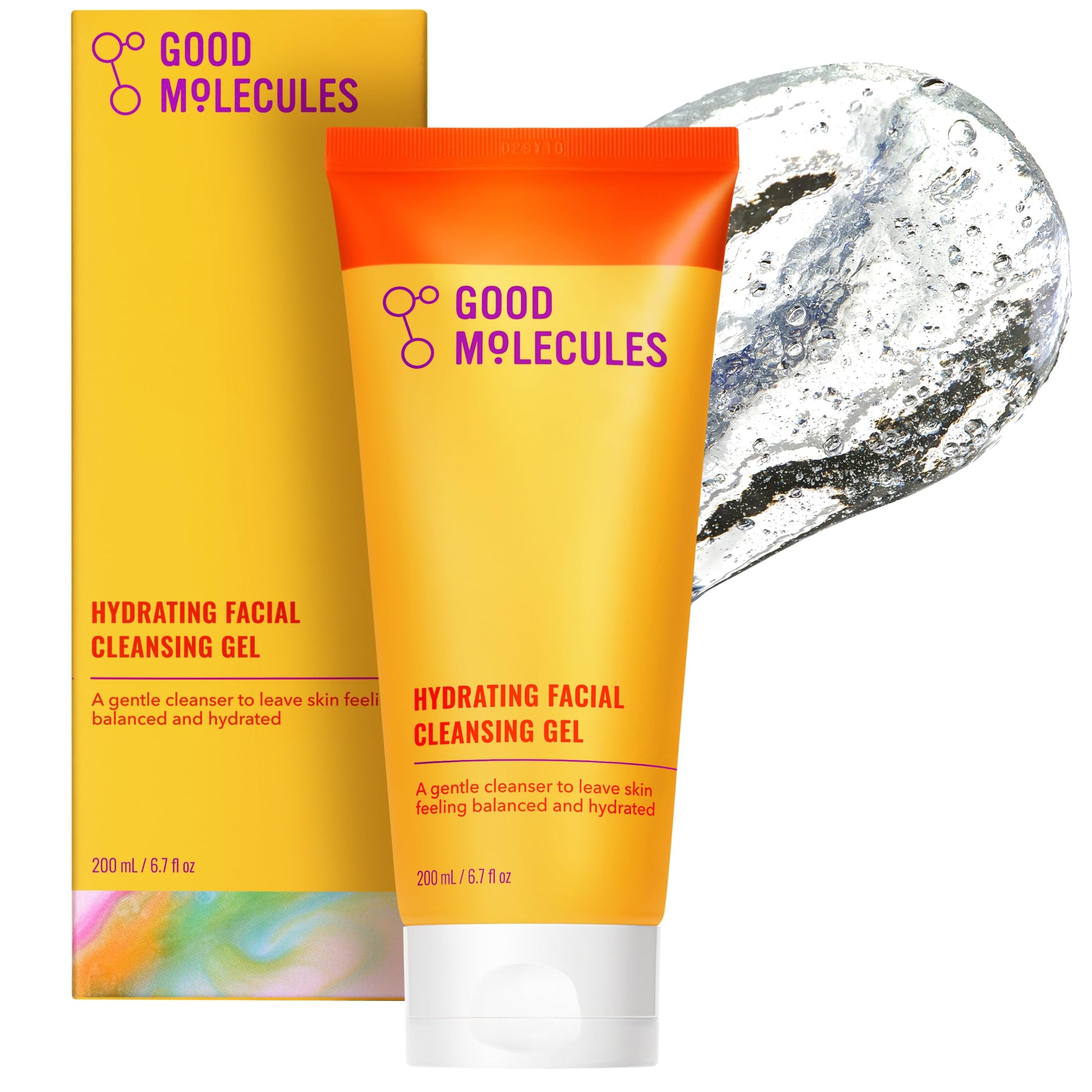 Good Molecules Hydrating Facial Cleansing Gel - Face Wash with Rosewater and Pineapple Extracts to Brighten, Cleanse, and Moisturize - Facial Cleanser, Skin Care Good Molecules buy supplements canada