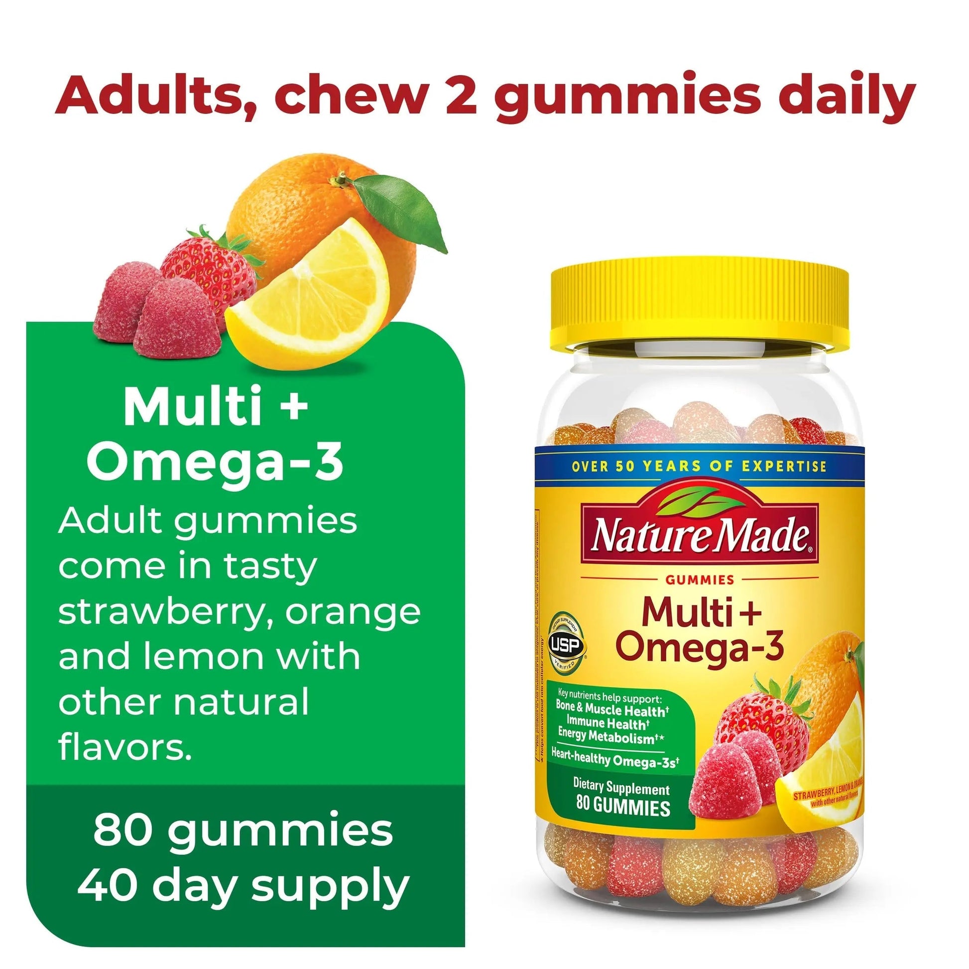 Nature Made Adult & Kids Multivitamin Gummies Combo Pack, Multis with Vitamin C, Vitamin D3, B Vitamins, Zinc, Omega 3 Fish Oil & More Nature Made buy supplements canada