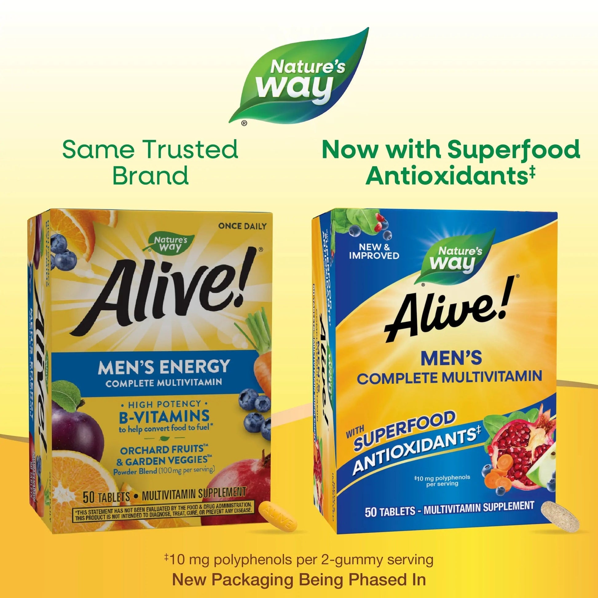 Nature's Way Alive! Men's Complete Multivitamin, Supports Energy Metabolism & Muscle Function*, B-Vitamins, Superfood Antioxidants Nature's Way buy supplements canada