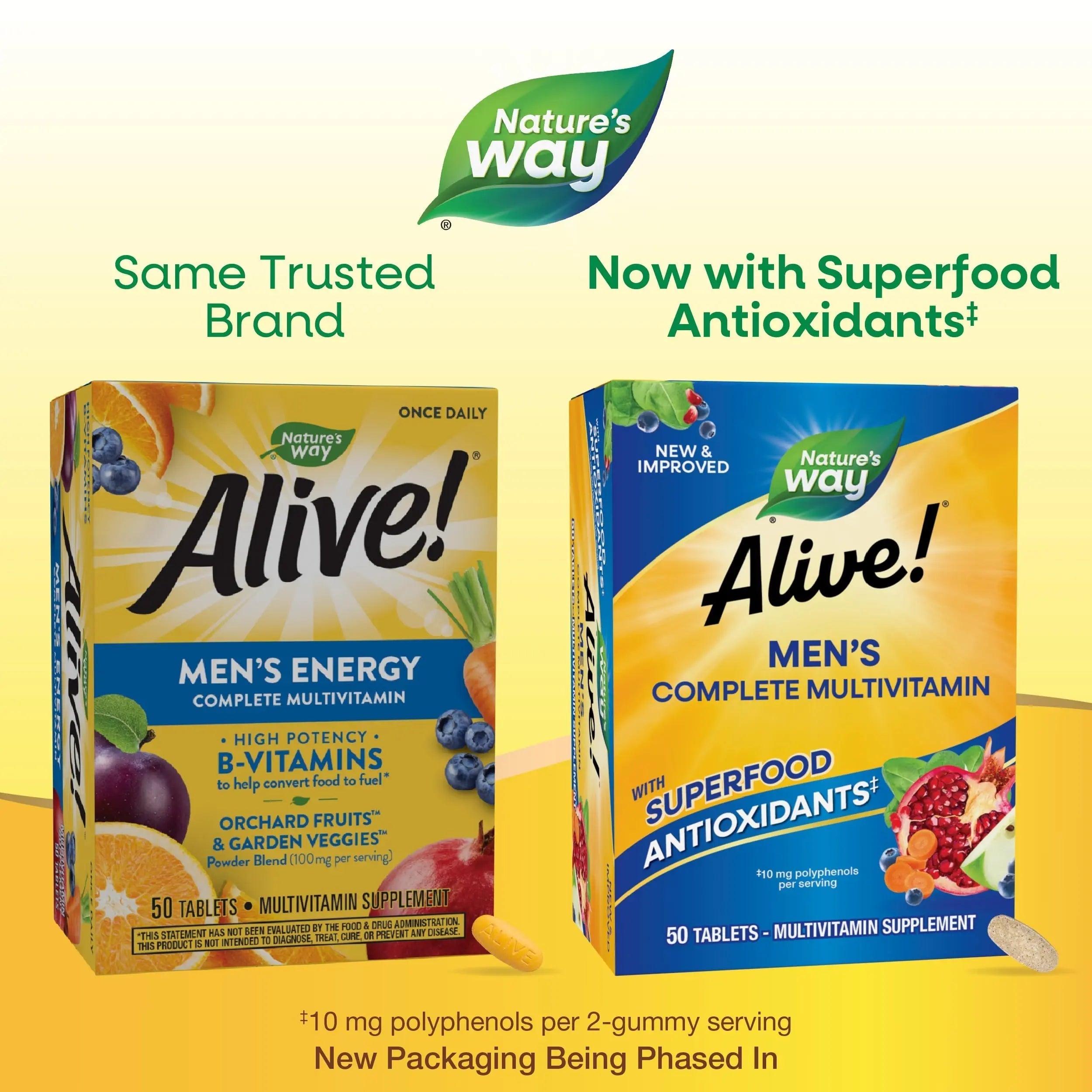 Nature's Way Alive! Men's Complete Multivitamin, Supports Energy Metabolism & Muscle Function*, B-Vitamins, Superfood Antioxidants Nature's Way buy supplements canada