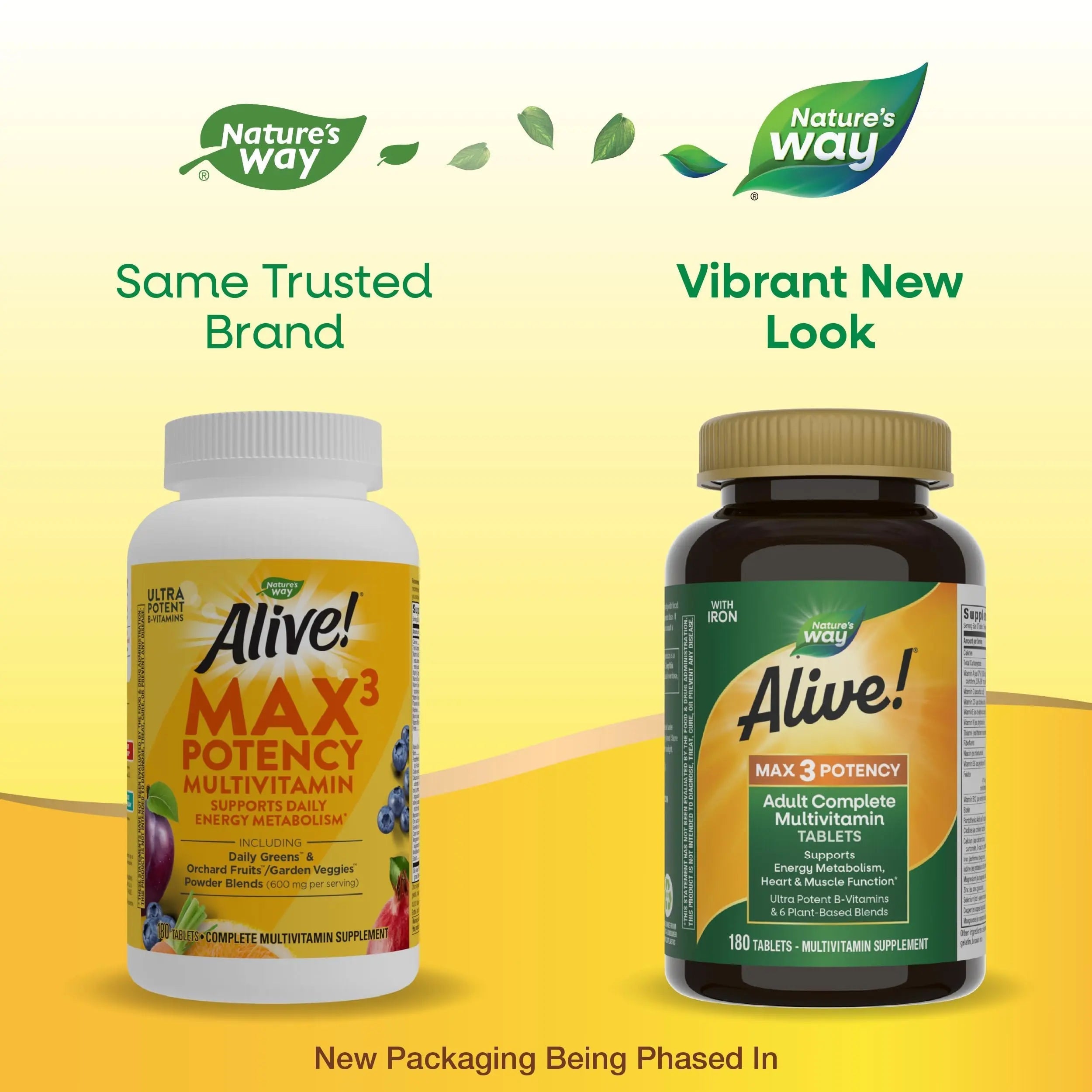 Nature's Way Alive! Max3 Potency Daily Multivitamin, Methylated B12 and Folate, Ultra Potency B-vitamins to Support Energy Metabolism*, 180 Tablets Nature's Way buy supplements canada