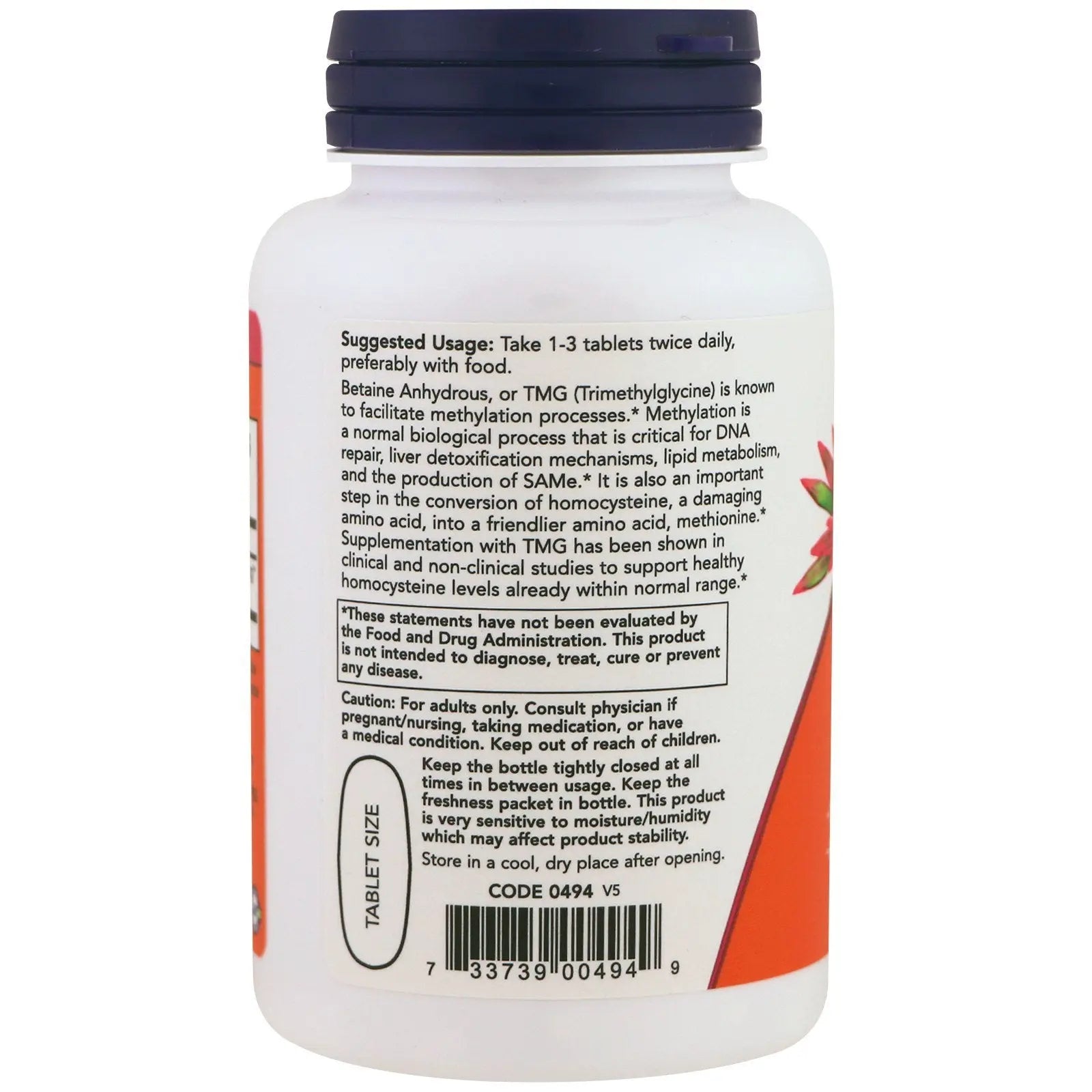 NOW TMG 1000mg, 100 Count (Pack of 2) NOW Foods buy supplements canada