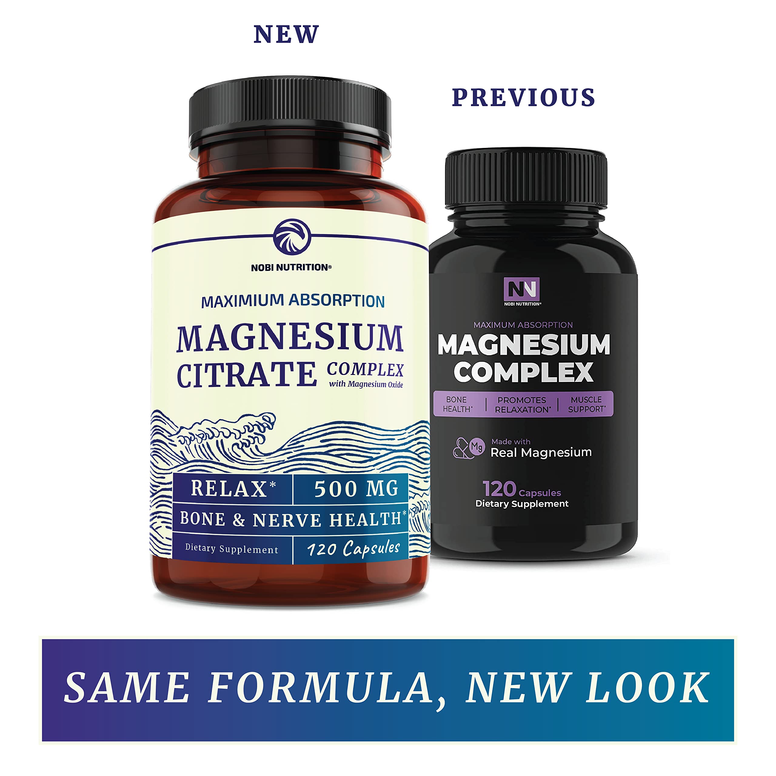 Magnesium Citrate Complex 500 MG for Calm, Relaxation, Constipation & Digestion Nobi Nutrition buy supplements canada