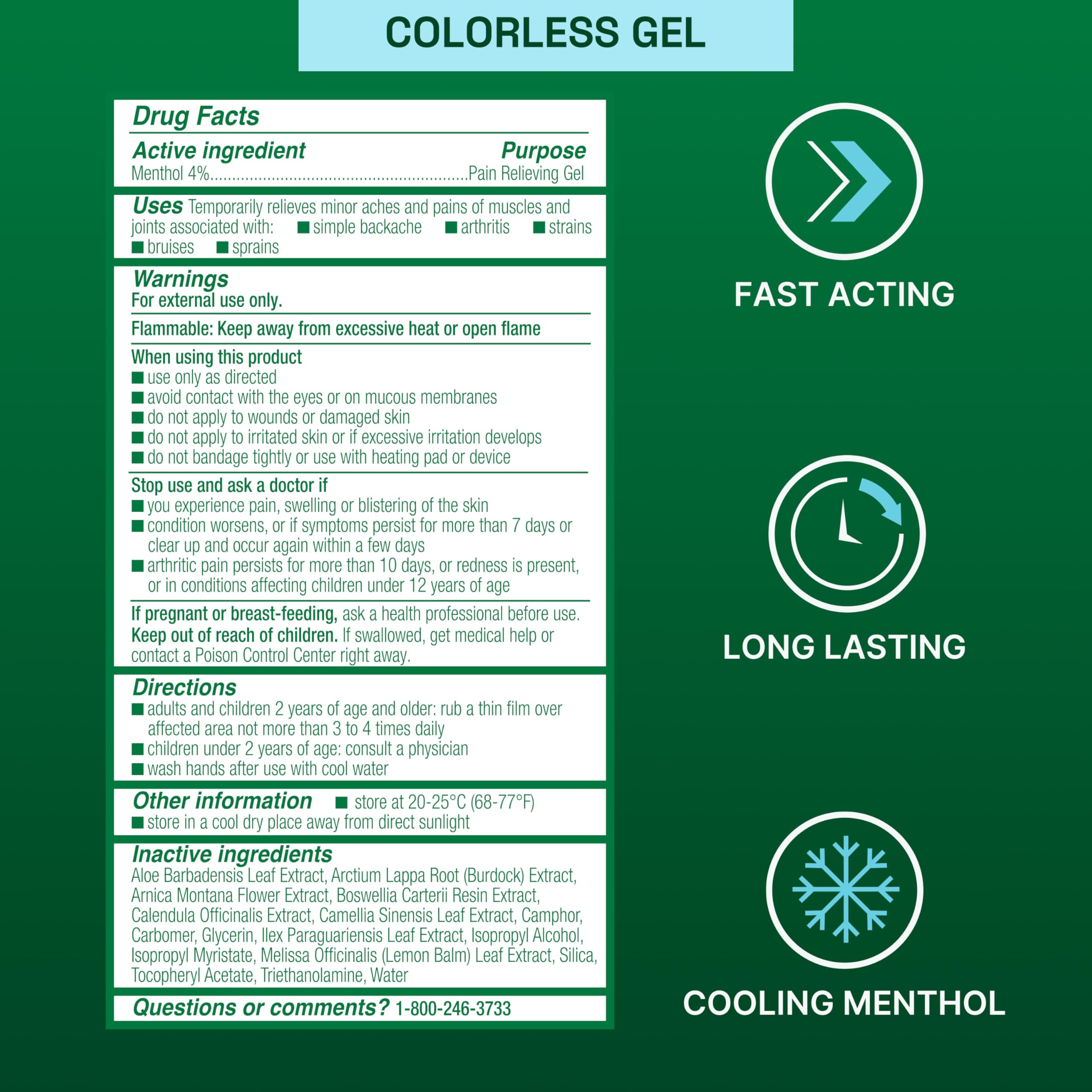 Biofreeze Pain Relief Gel for Knee, Neck, Hip, Joint, Shoulder, & Simple Backache, Arthritis Pain Reliever, Sore Muscle Relief, Colorless Menthol Gel 4 Fl Oz (Pack of 3) Biofreeze buy supplements canada
