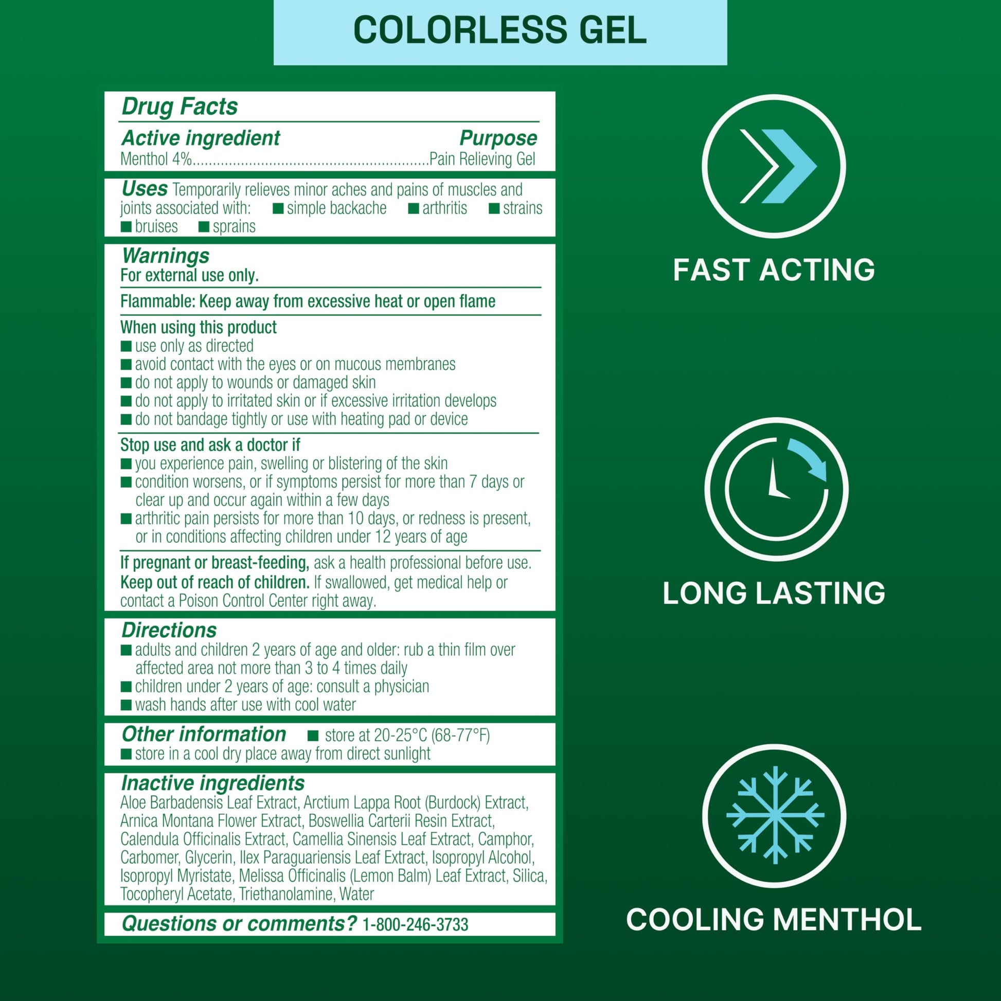 Biofreeze Gel Menthol Pain Relieving Colorless Gel 4 FL OZ Tube For Pain Relief Associated With Sore Muscles, Arthritis, Simple Backaches, And Joint Pain Biofreeze buy supplements canada