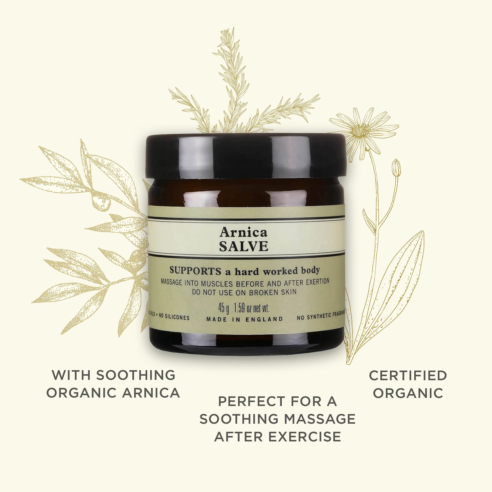 Neal's Yard Arnica Salve with Nourishing Oils & Soothing Beeswax for Sore Muscles, Aches & Stiffness, Vegetarian Approved, Cruelty Free,1.59 oz Neal's Yard Remedies buy supplements canada