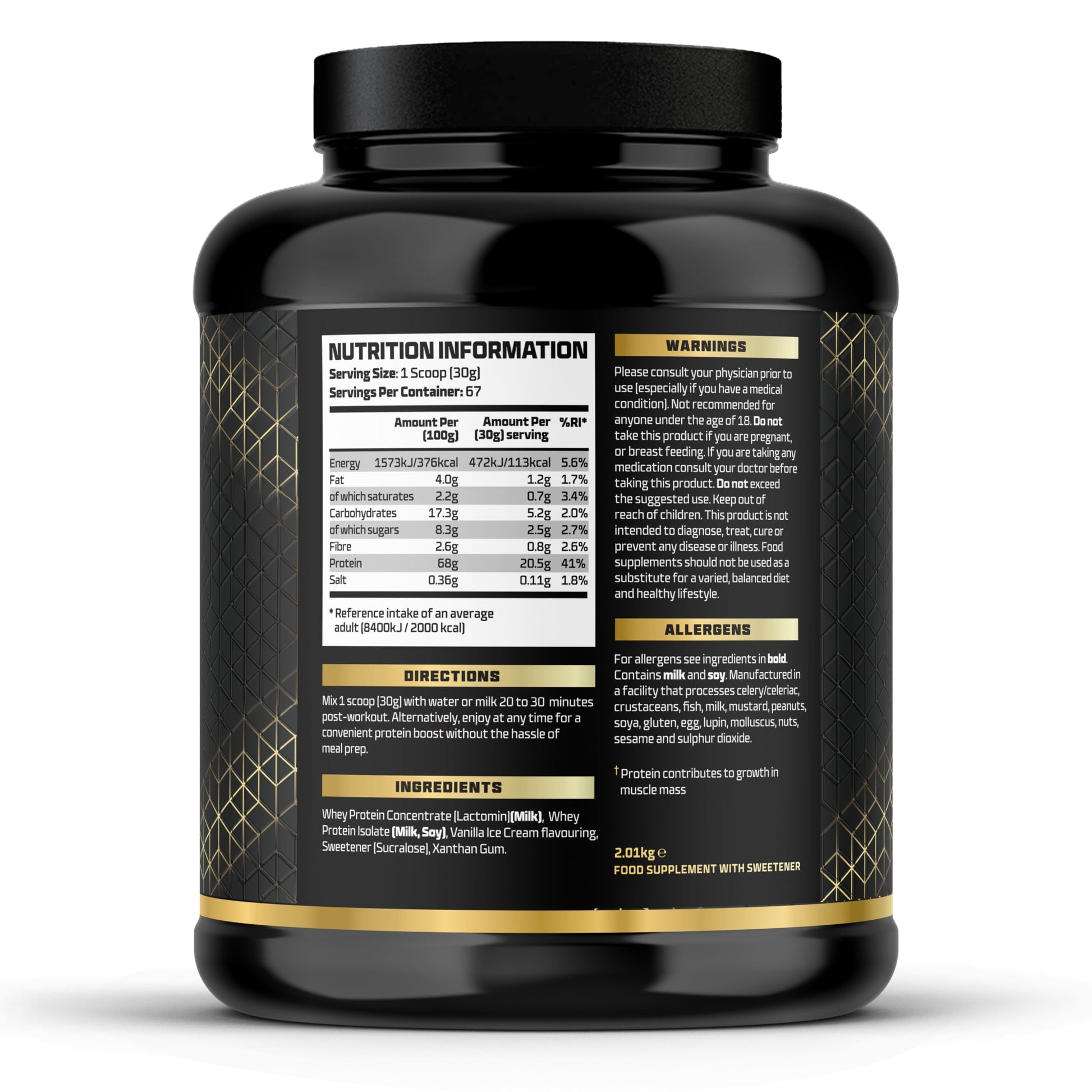Beast Pharm | WHEY Protein Powder | 2.01kg/67 Servings | Vanilla Ice Cream Beast Pharm buy supplements canada