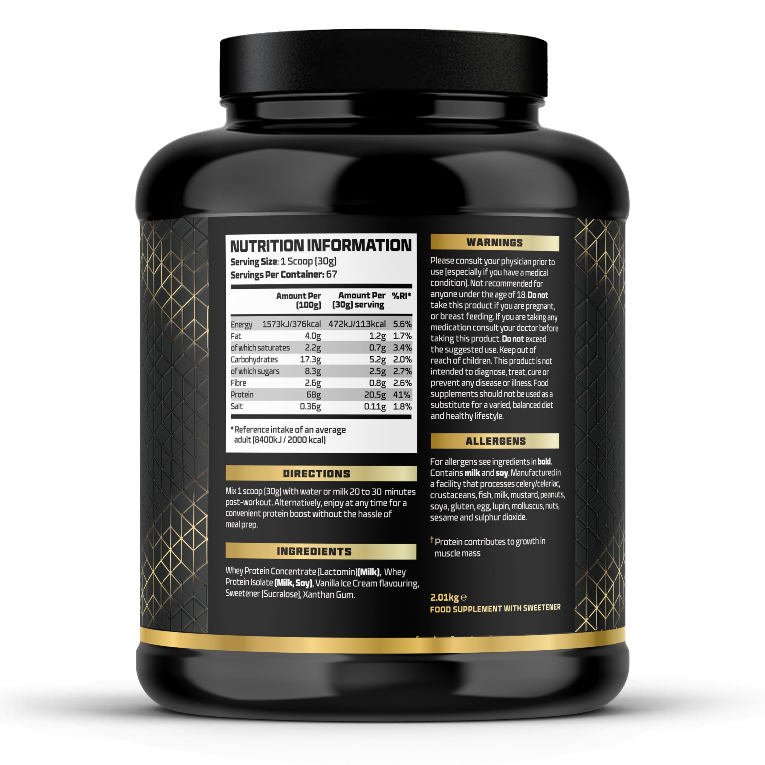 Beast Pharm | WHEY Protein Powder | 2.01kg/67 Servings | Vanilla Ice Cream Beast Pharm buy supplements canada
