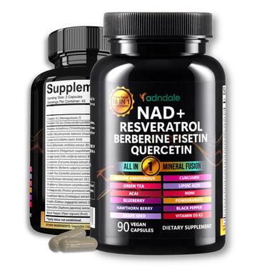 Adndale Liposomal NAD Supplement. Longevity Formula NMN Supplement Alternative. 90CT Advanced NAD+ Resveratrol Adndale buy supplements canada