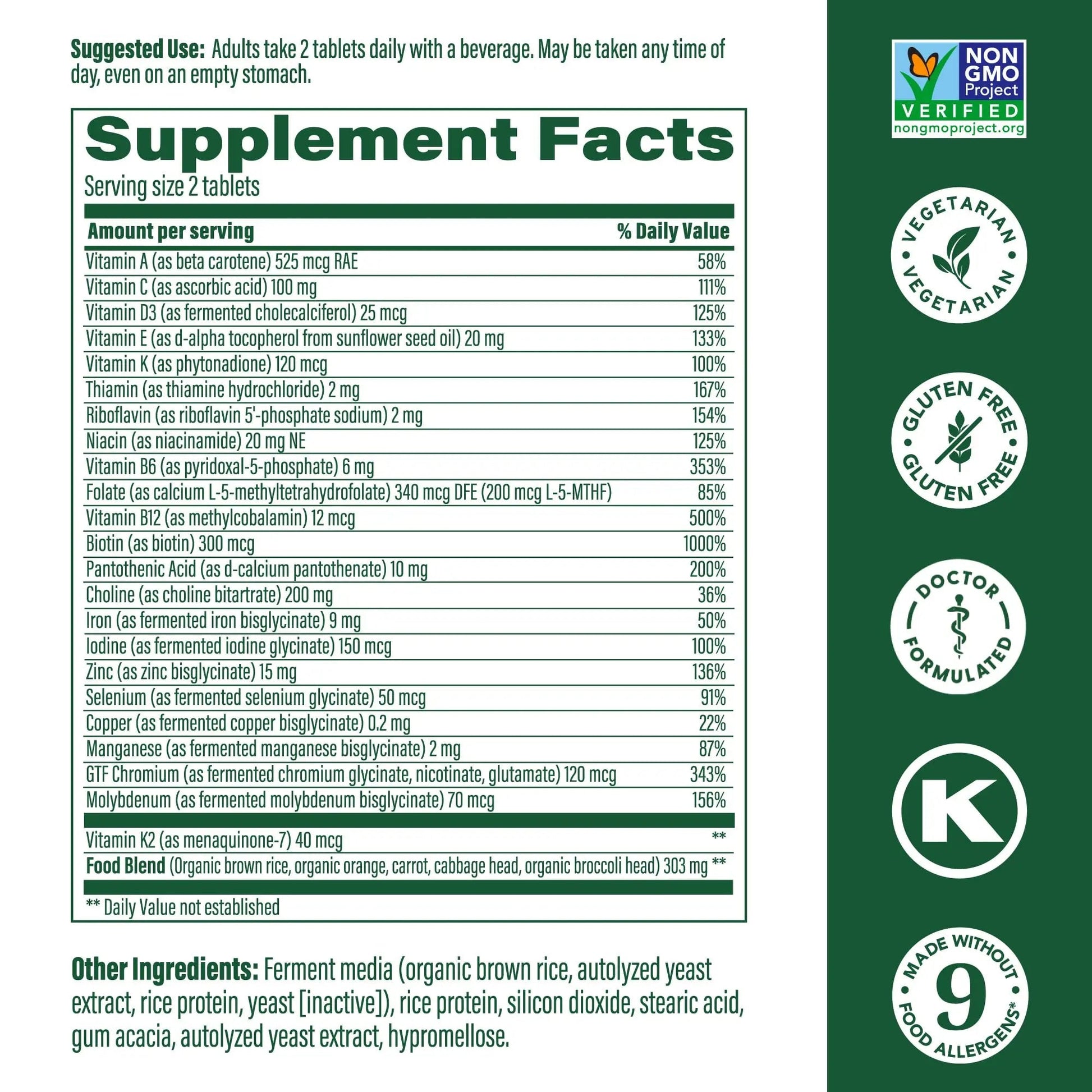 MegaFood Women's 40+ Multivitamin - Multivitamin Supplement for Women with Iron, Vitamins C, B12, K2, A, B6, Choline, and more MegaFood buy supplements canada