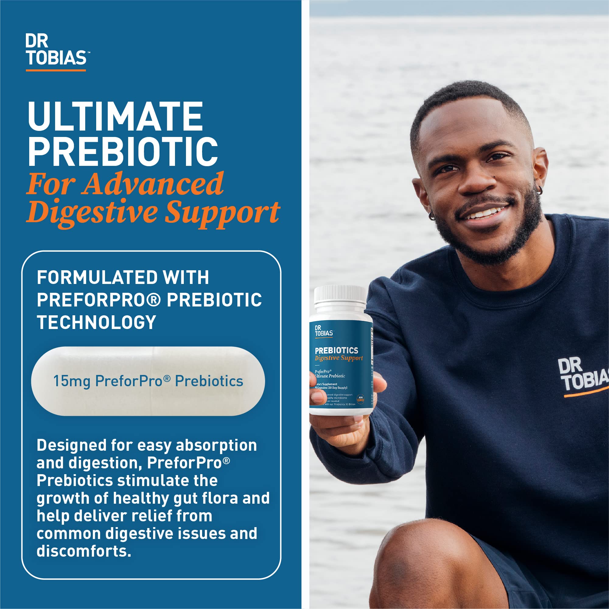 Dr. Tobias Prebiotics, Supports Digestion & Gut Health, Feed Good Probiotic Bacteria Dr. Tobias buy supplements canada