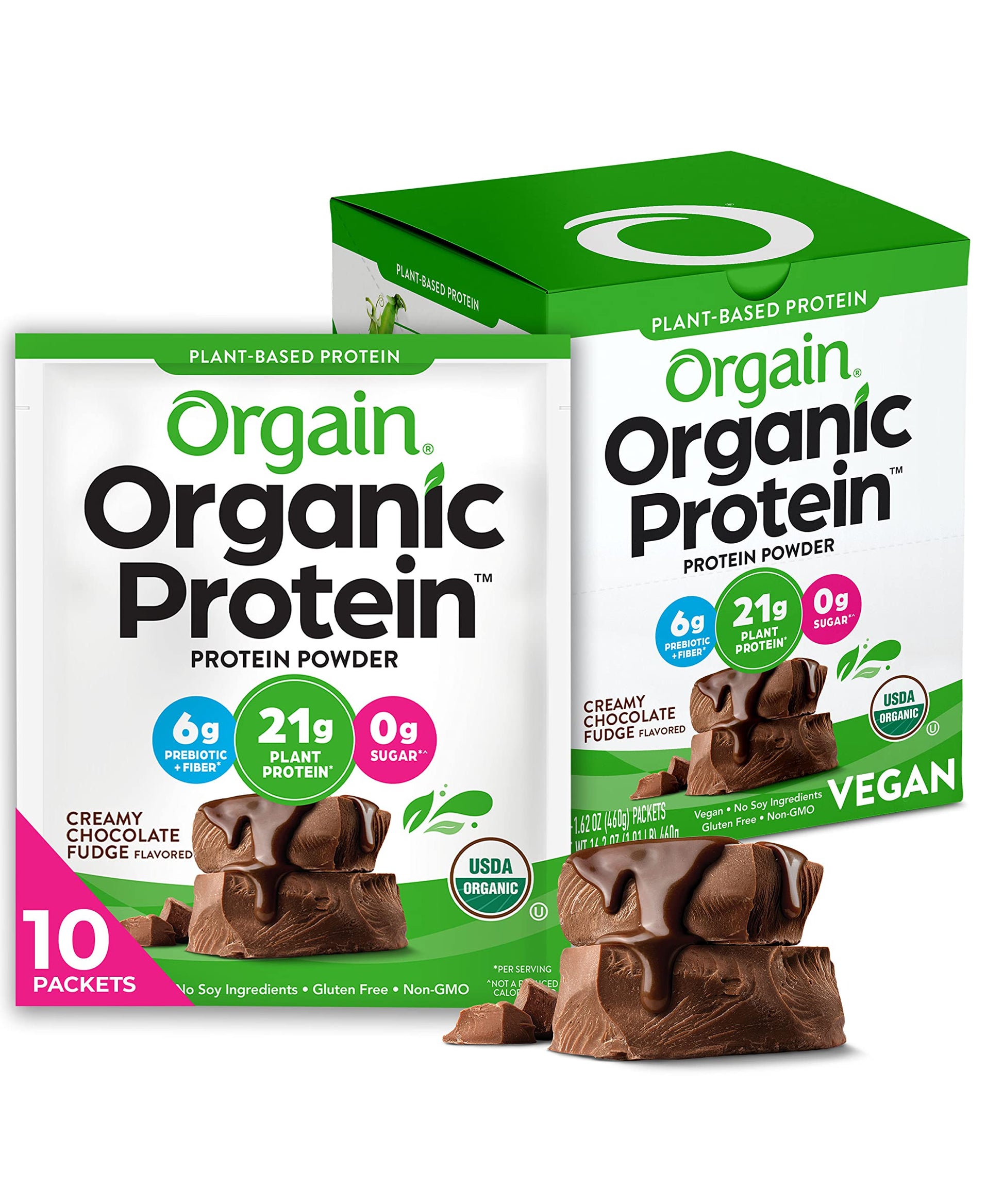 Orgain Organic Vegan Protein Powder, Chocolate Fudge - 21g Plant Based Protein, Gluten Orgain buy supplements canada