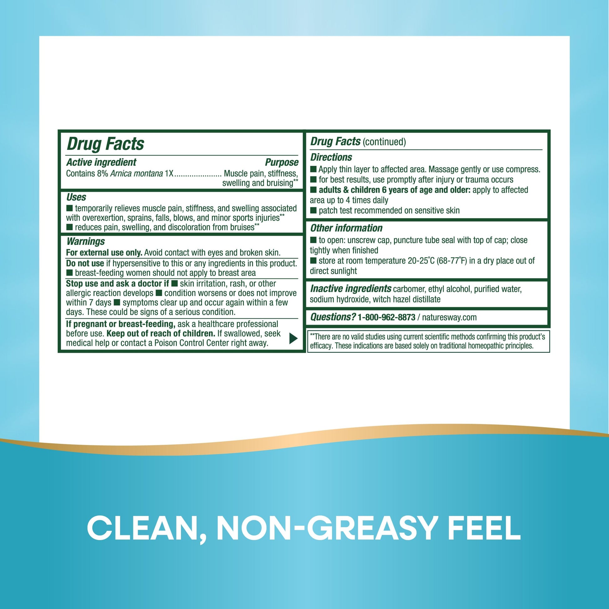Nature's Way Boericke & Tafel Arniflora Arnica Gel, Temporarily Relieves Pain*, Swelling*, Stiffness*, 2.75 Oz (Packaging May Vary) Nature's Way buy supplements canada