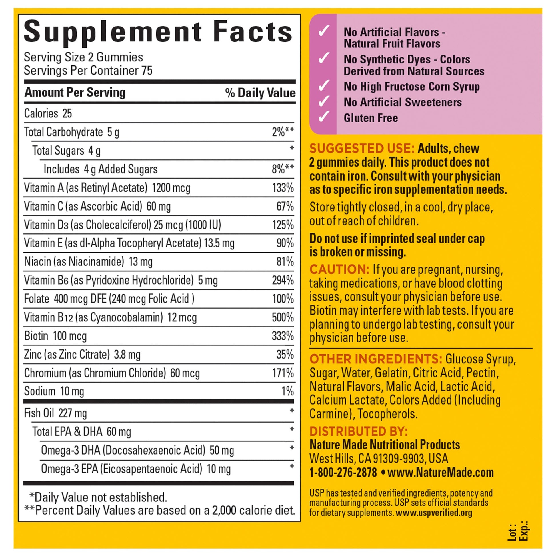 Nature Made Womens Multivitamin with Omega-3, Multivitamin for Women Nature Made buy supplements canada