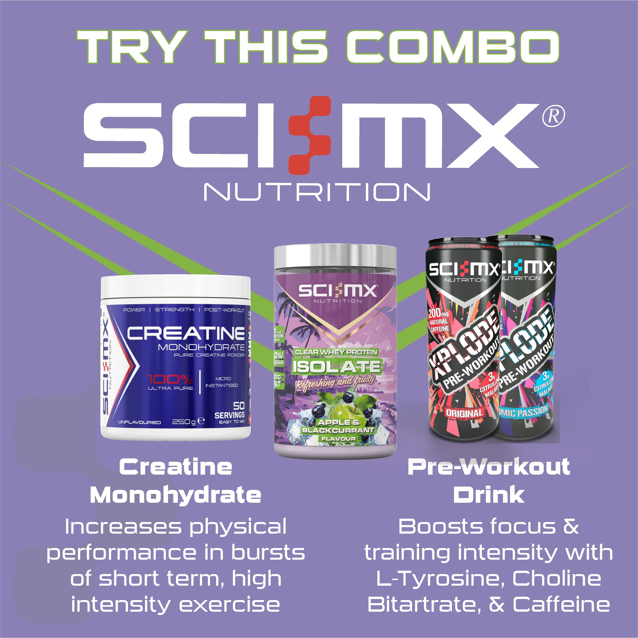 SCI-MX Clear Whey Isolate Protein - Apple and Blackcurrant Flavour - Lean Potein Formula for Muscle Growth SCI-MX buy supplements canada