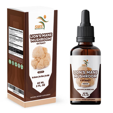 Lion's Mane Mushroom Drops Supplement, Lions Mane Tincture, Natural SMSHEALTHPRODUCTS.com buy supplements canada