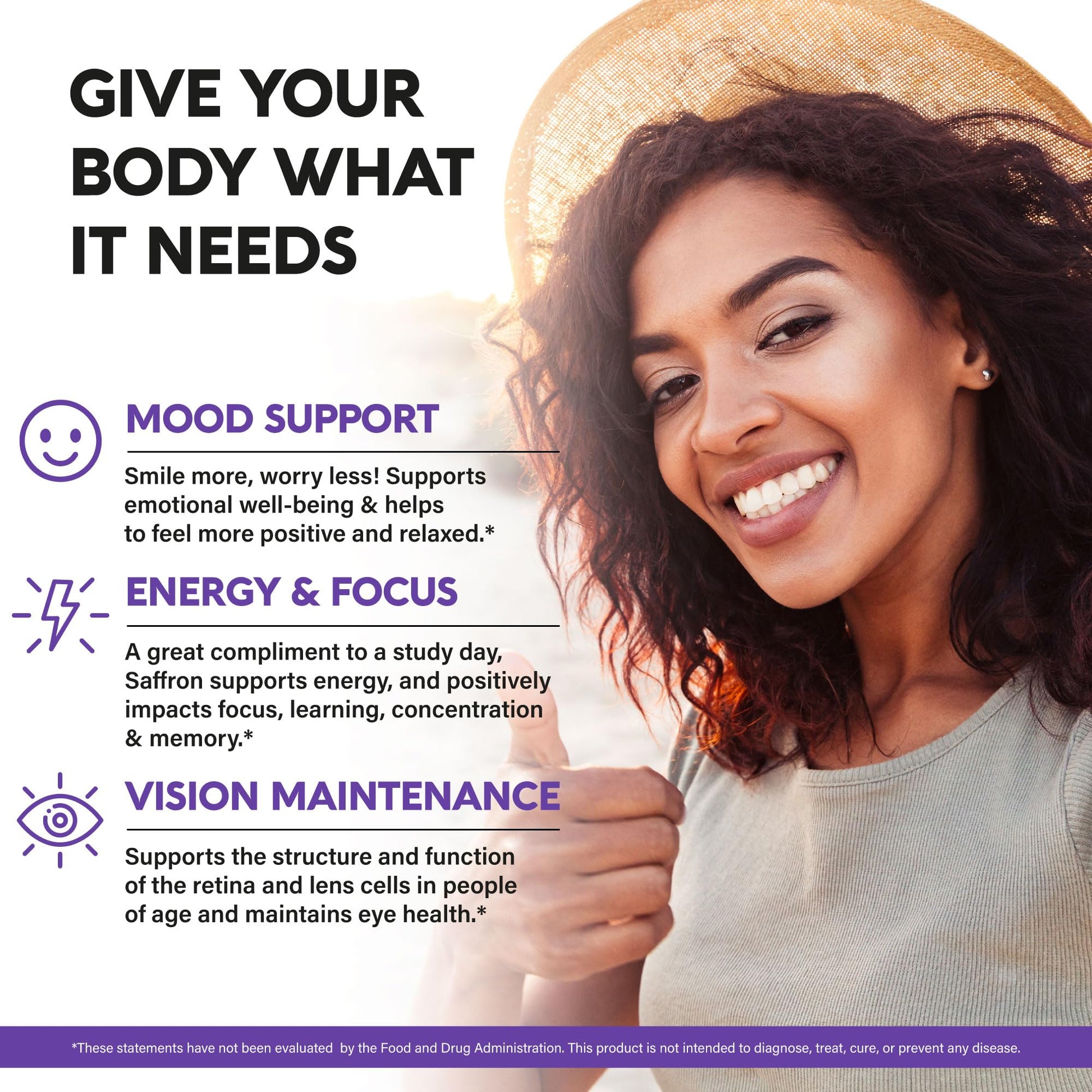 Natural Saffron Supplements - Pure Saffron Extract 88.5 mg - Made in USA - Mood | Focus | Vision | Energy Support - Eye Health for Women & Men - NonGMO Vegan Pills - 90 Powder Capsules, 3 Month Supply NUTRAHARMONY buy supplements canada