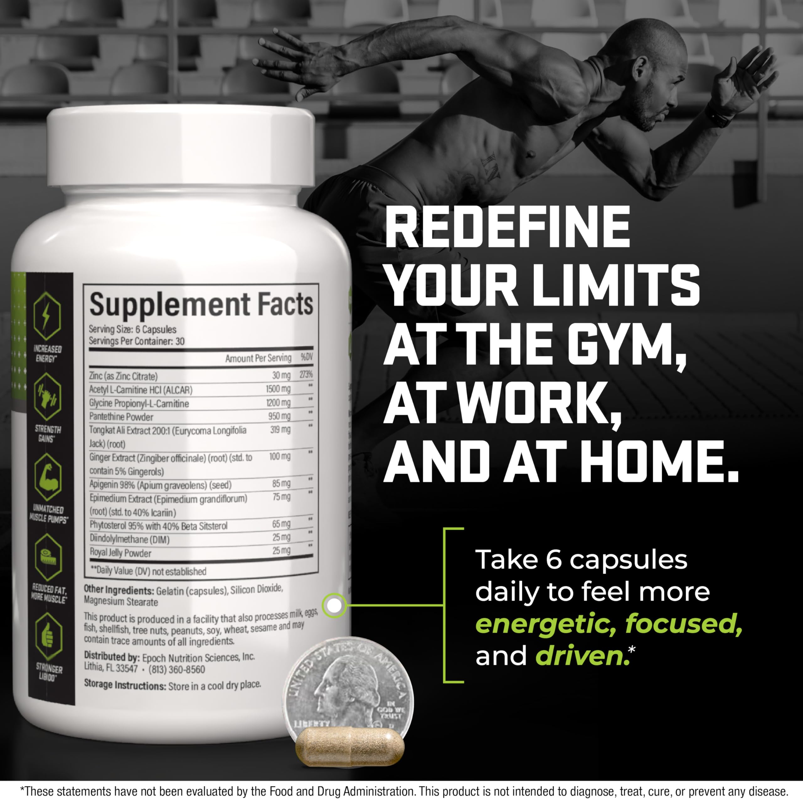 Epoch Nutrition | Ultra Drive – Advanced Performance Formula | Supports Energy, Endurance, and Healthy Circulation | with Tongkat Ali, Icariin & Nitric Oxide Support Epoch Nutrition Sciences buy supplements canada