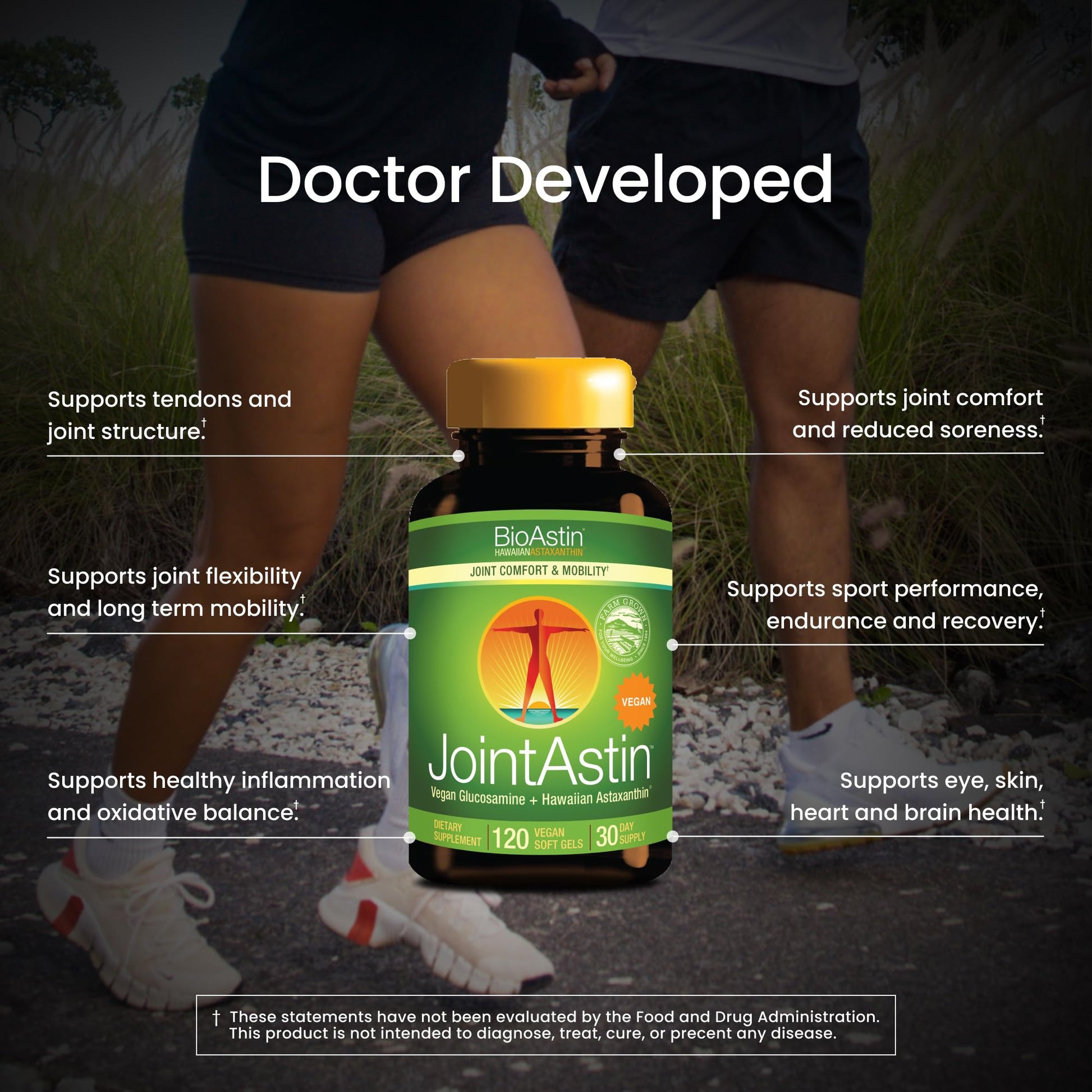 Nutrex Hawaii JointAstin - 12 mg, 120 Softgels - Joint Support Supplement with Glucosamine & BioAstin Hawaiian Astaxanthin - Farm-Direct Antioxidant Supplement Joint, Eye, Skin & Immune System Health* Nutrex Hawaii buy supplements canada