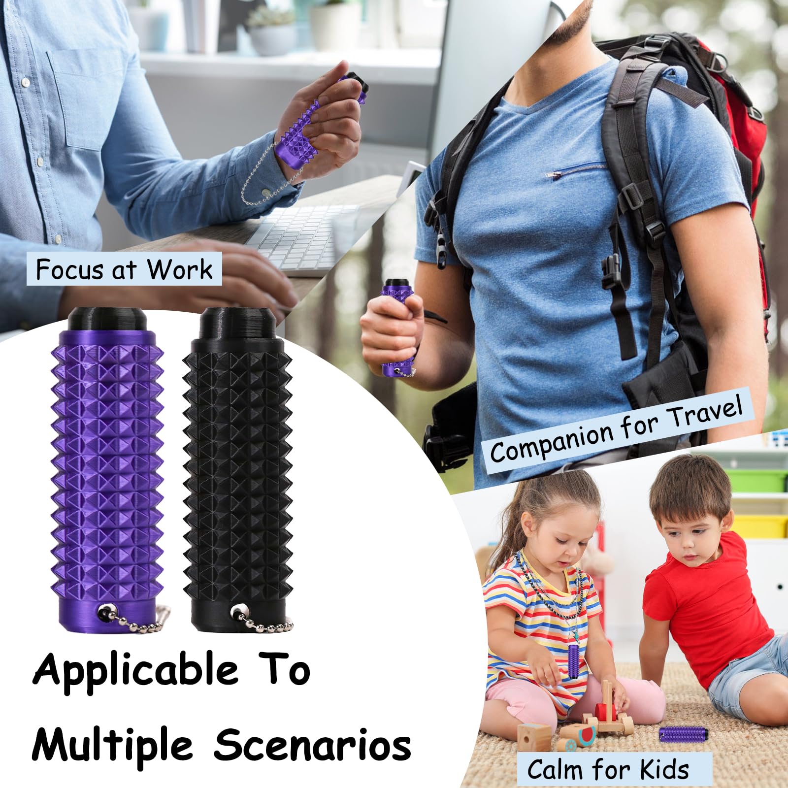 Little Ouchies Pain Fidget Clicker Toy, 3D Printed Sensory Fidget Toys Adults, Anxiety Relief Items Fidget, Stress Relief Gifts for Men Women (4Pcs-2A) Tino hiahia buy supplements canada