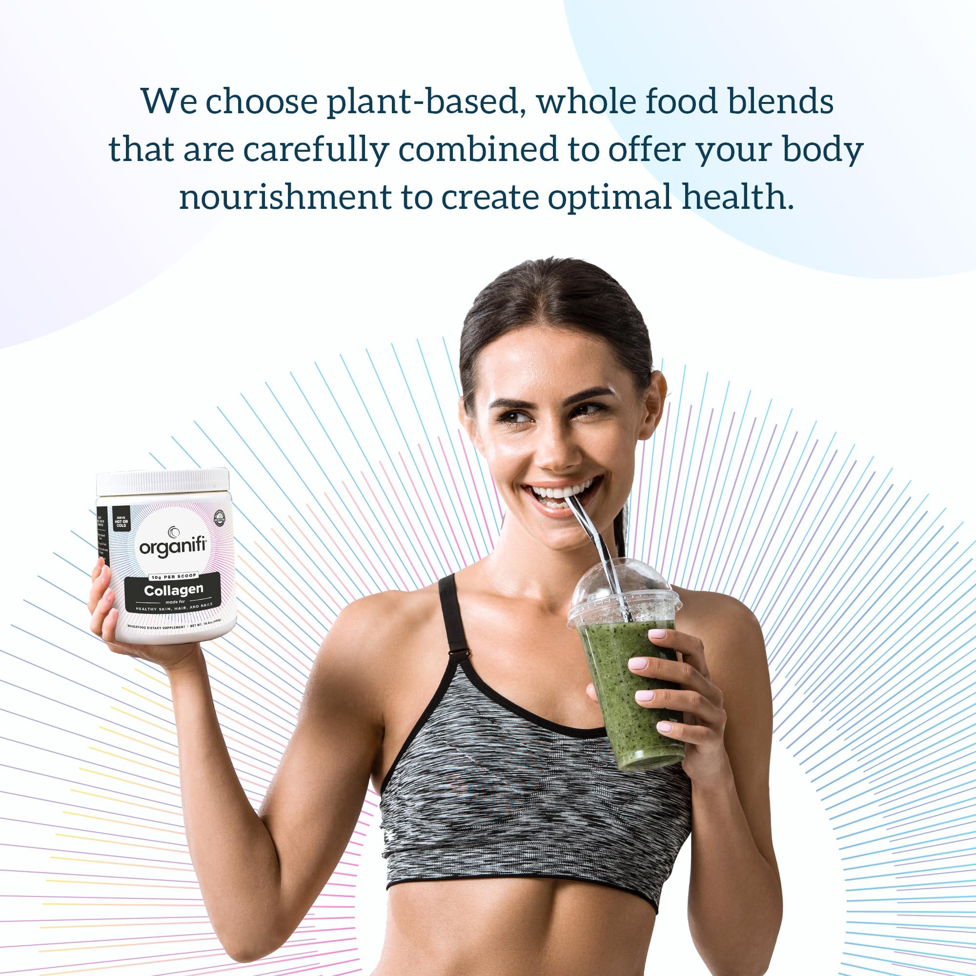 Organifi Unflavored Collagen Powder - Supports Stronger Skin, Nail, and Hair, 40 Servings Organifi buy supplements canada