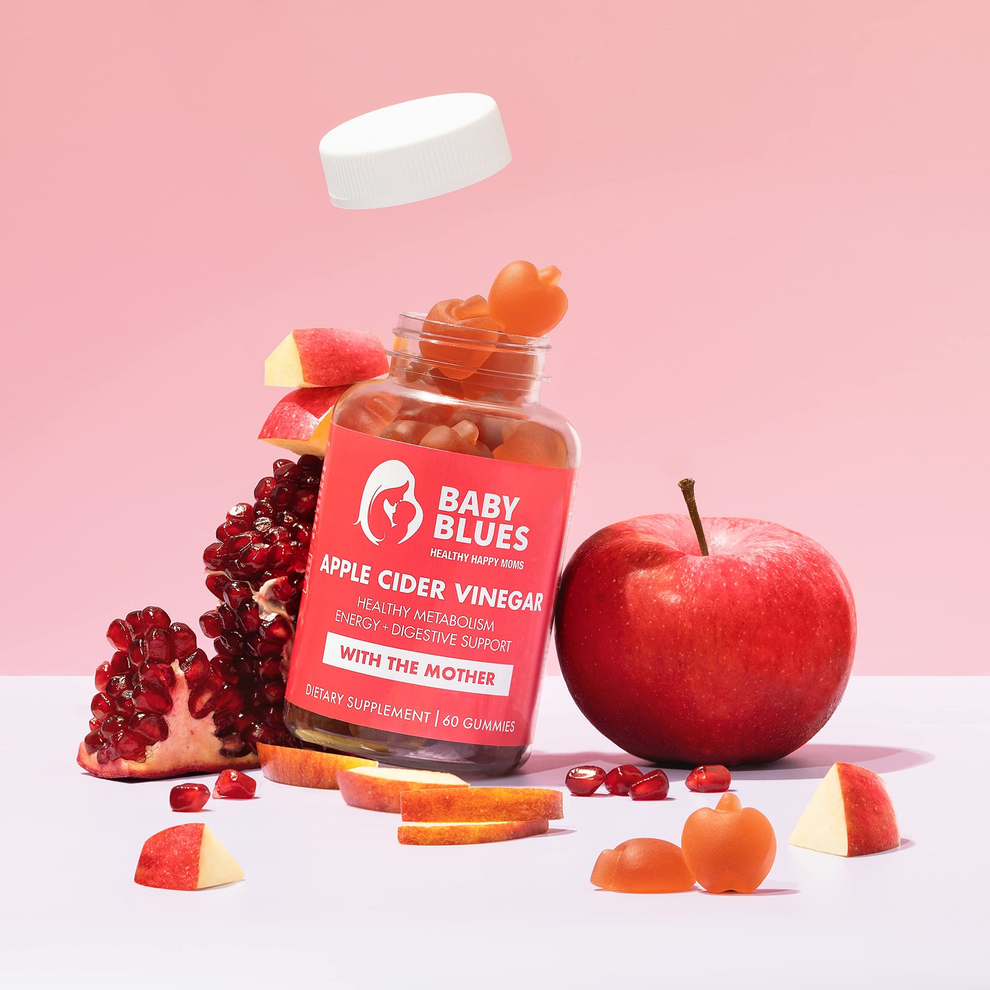 Baby Blues Apple Cider Vinegar Gummies - Vegan, Non-GMO & Gluten-Free, Postpartum Dietary Supplement Baby Blues buy supplements canada