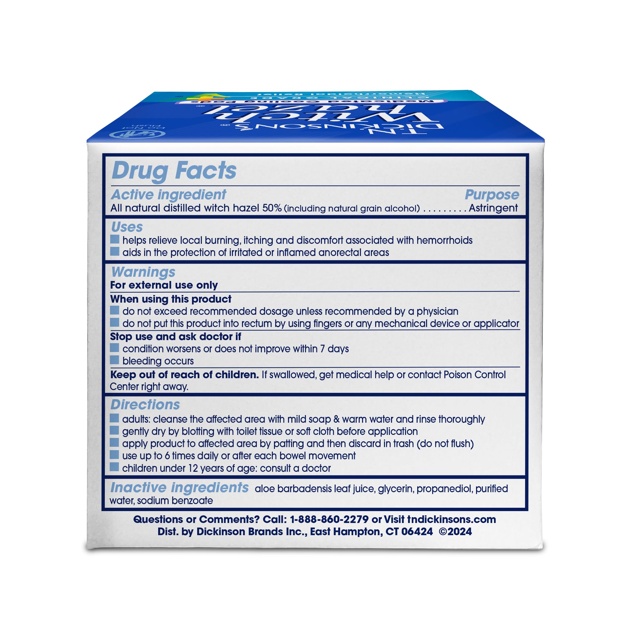 T.N. Dickinson’s Medicated Cooling Pads with Witch Hazel and Aloe | Hemorrhoid Treatment, Postpartum Care, Feminine & Rectal Relief | 100 Rounds T.N. Dickinson's buy supplements canada