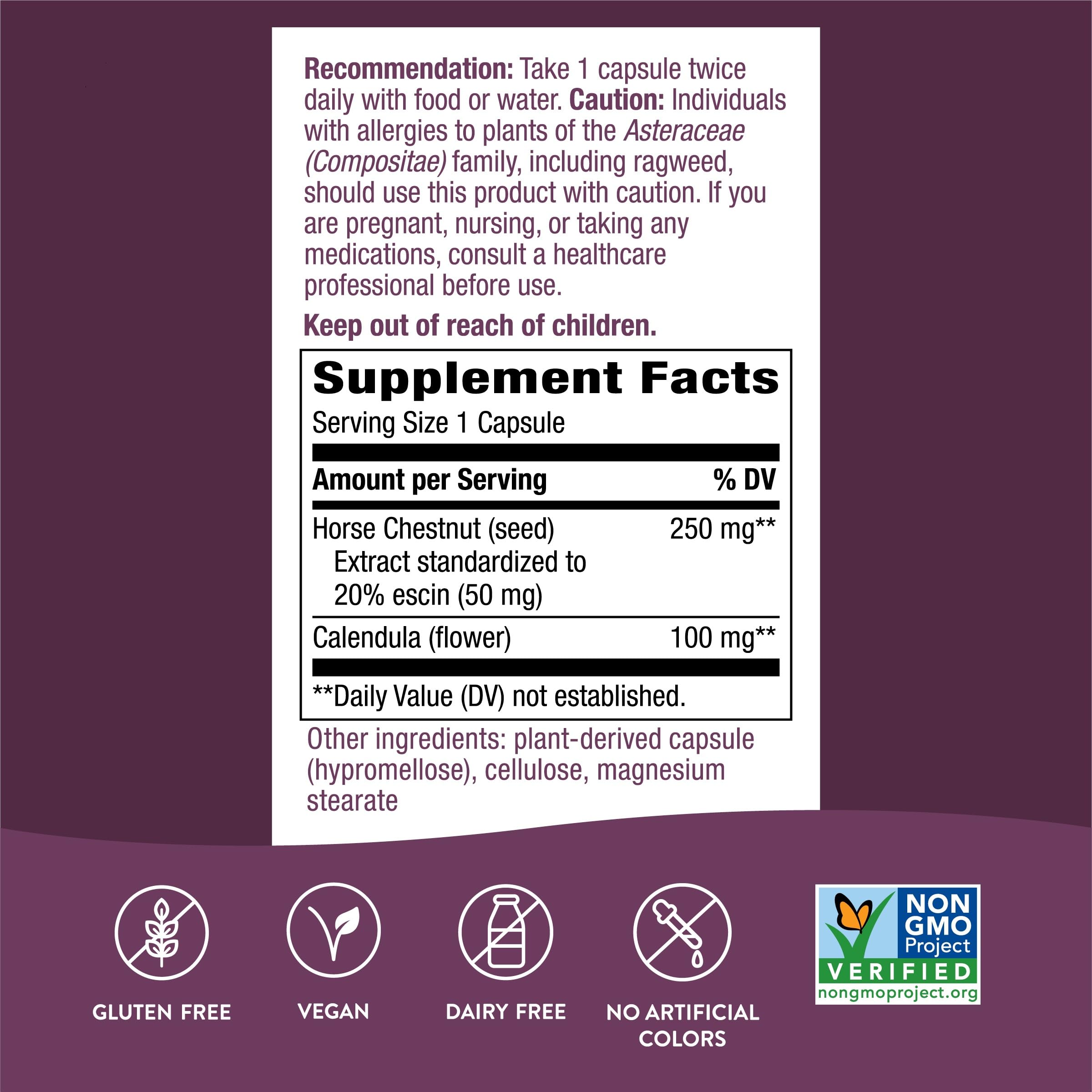 Nature's Way Standardized Horse Chestnut, Premium Extract for Healthy Veins and Blood Nature's Way buy supplements canada