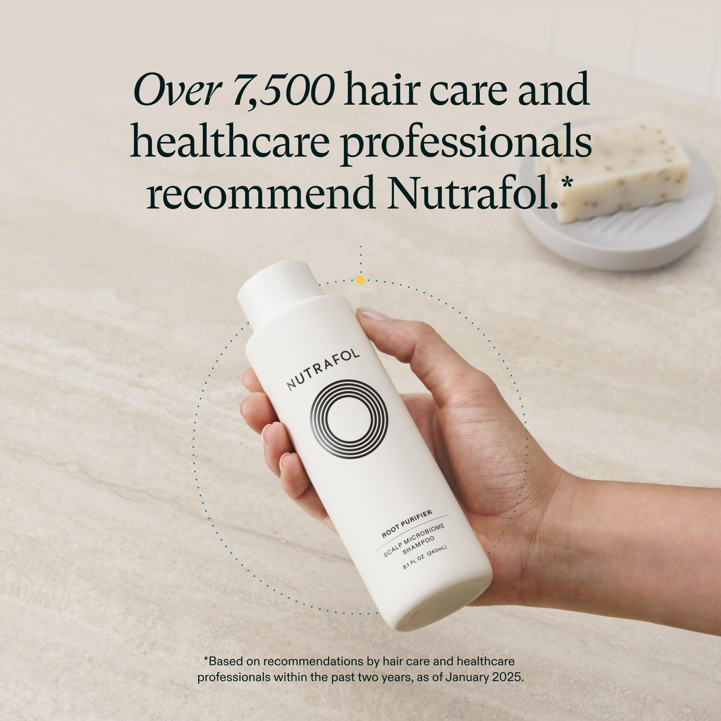 Nutrafol Shampoo, Cleanse and Hydrate Hair and Scalp, Improves Hair Volume, Strength and Texture, Physician-formulated for Thinning Hair, Color Safe, Sulfate Free - 8.1 Fl Oz Bottle Nutrafol buy supplements canada