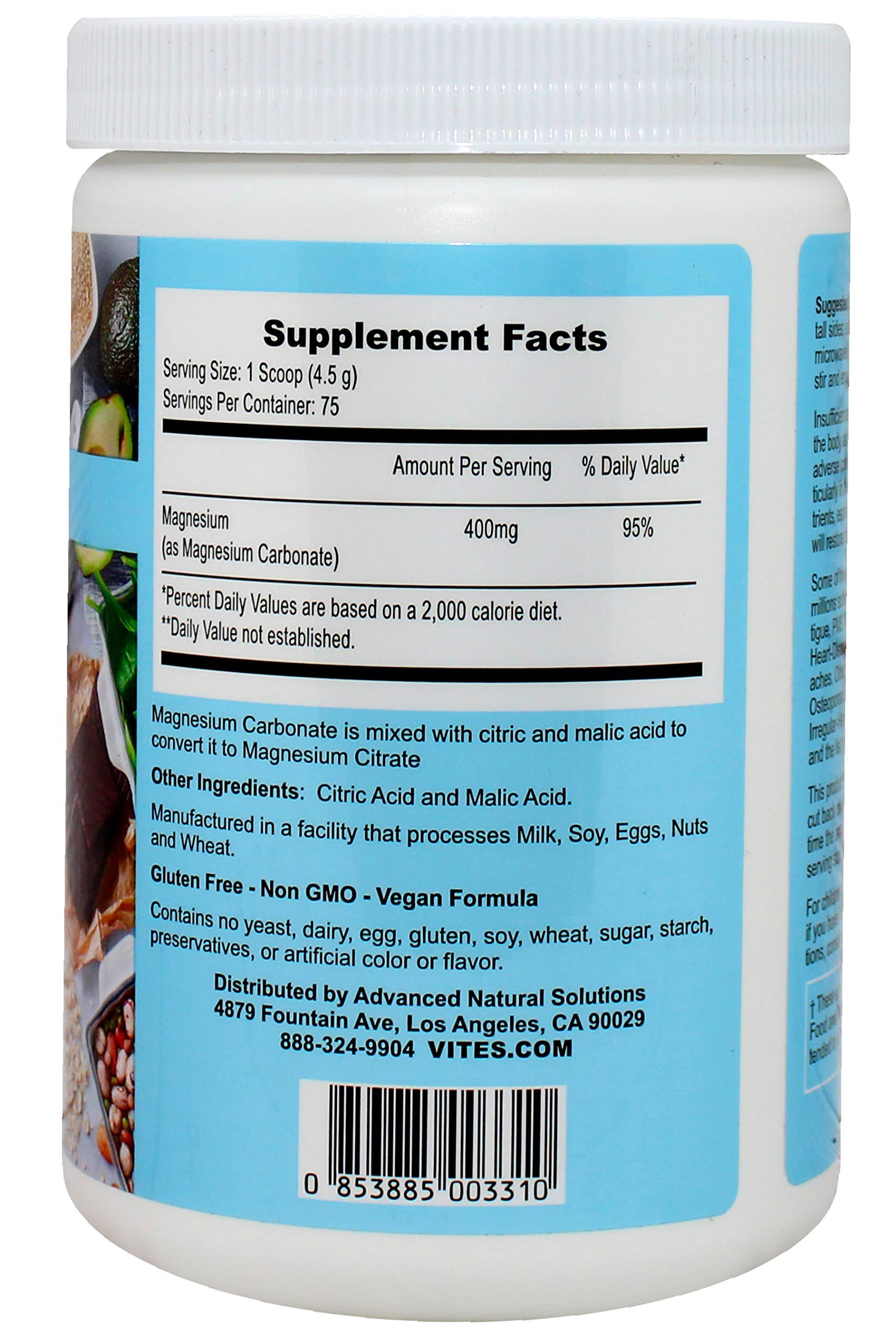 Magnesium Supreme (Original Plain Unflavored) Better Sleep, Relaxation Natural Magnesium Supplement, Non-GMO, Gluten Free, Vegan Formula. 12oz 75 Servings Peter's Choice buy supplements canada