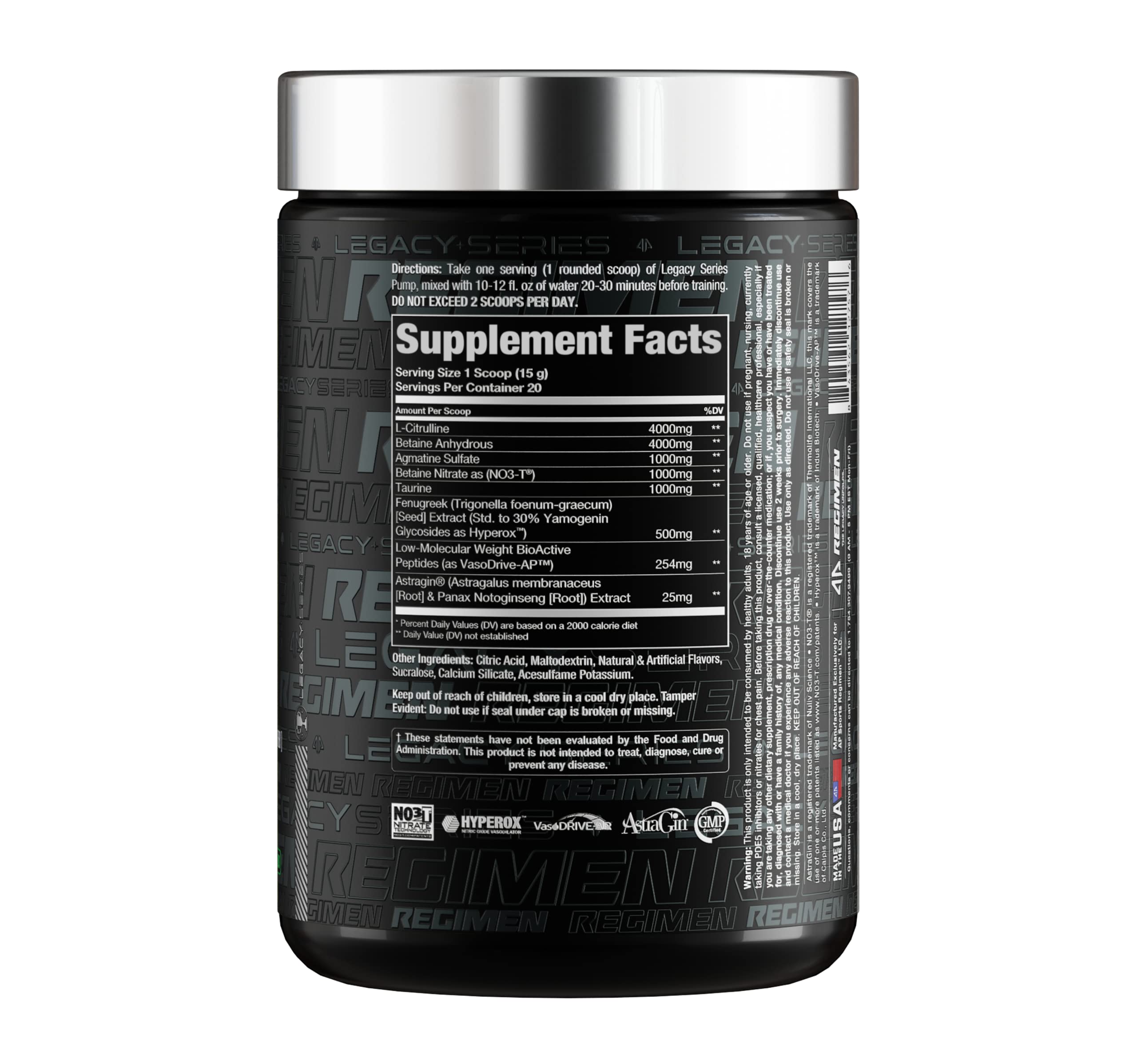 Legacy Series Pump Stim Free Muscle Pump Amplifier Pre-Workout Powder by AP Sports AP Regimen buy supplements canada