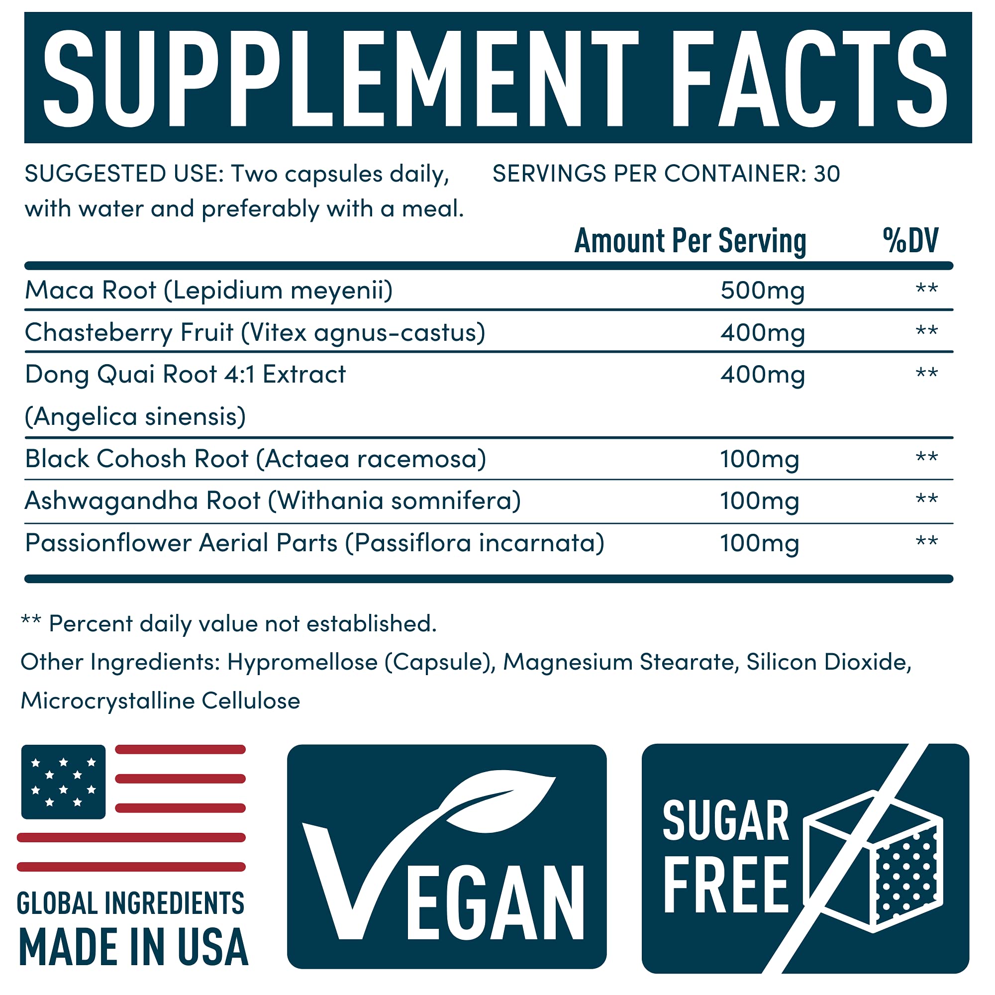 PMS Support Supplement for Women with Chasteberry, Maca Root, Ashwagandha - Period Relief, Bloating Relief for Women, Mood Support, Hormone Balance Herbal Supplements - 30 Day, 60 Vegan Capsules WINDSOR BOTANICALS buy supplements canada