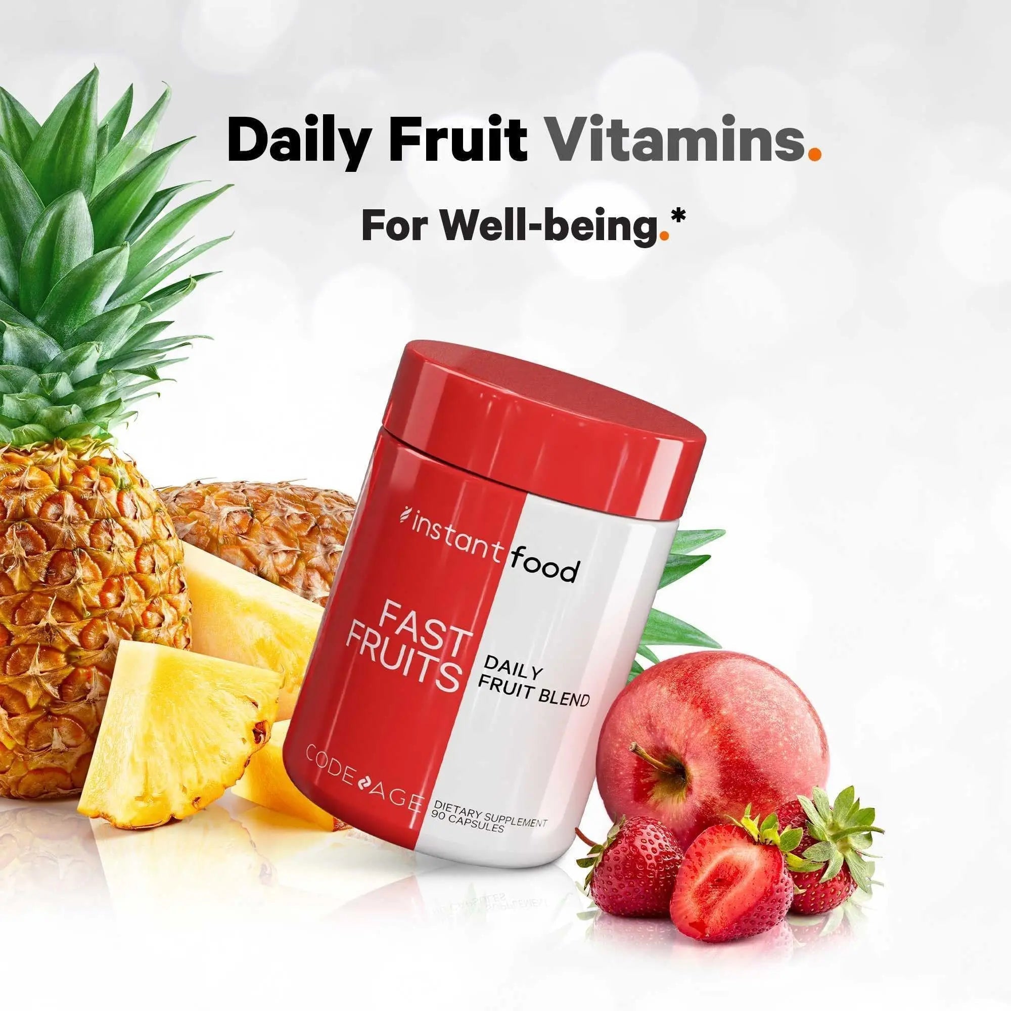 Codeage Instantfood Fast Fruits, Over 15 Fruits Powders Equivalent All-in-One, Vegan Daily Whole Food Vitamins - Berries, Antioxidant Polyphenols Codeage buy supplements canada