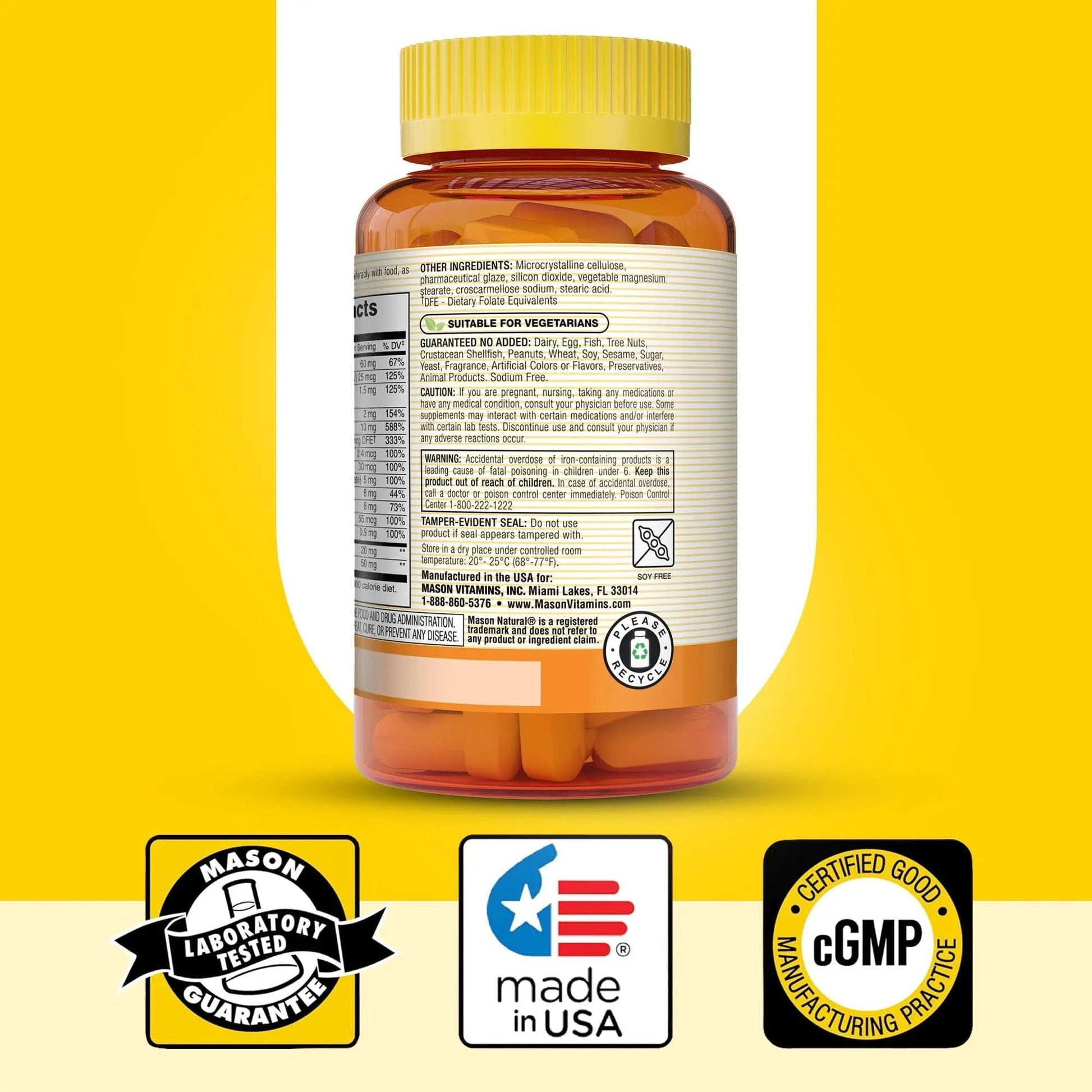 MASON NATURAL Renal Multivitamin, with ALA, Biotin, & B Vitamins for Daily Support,100 Caplets MASON NATURAL buy supplements canada