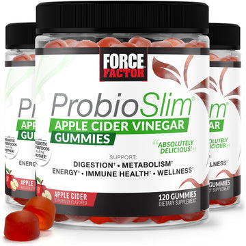 FORCE FACTOR ProbioSlim Apple Cider Vinegar Gummies, 3-Pack, with Organic Apple Force Factor buy supplements canada