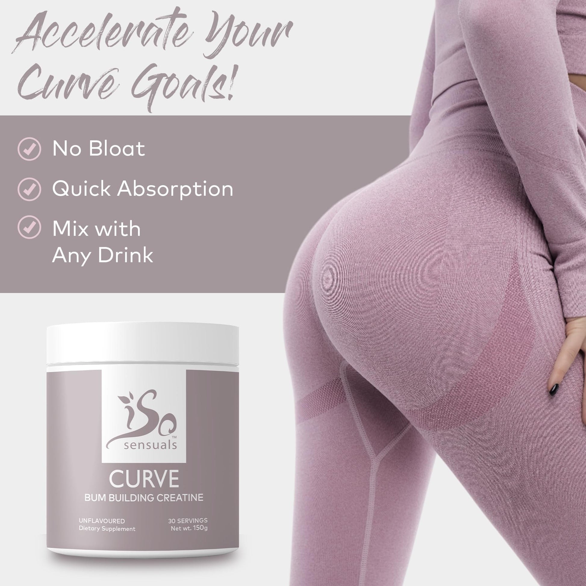IsoSensuals Curve Bum Building Creatine - Micronized 200 Mesh for Smooth Muscle IsoSensuals buy supplements canada