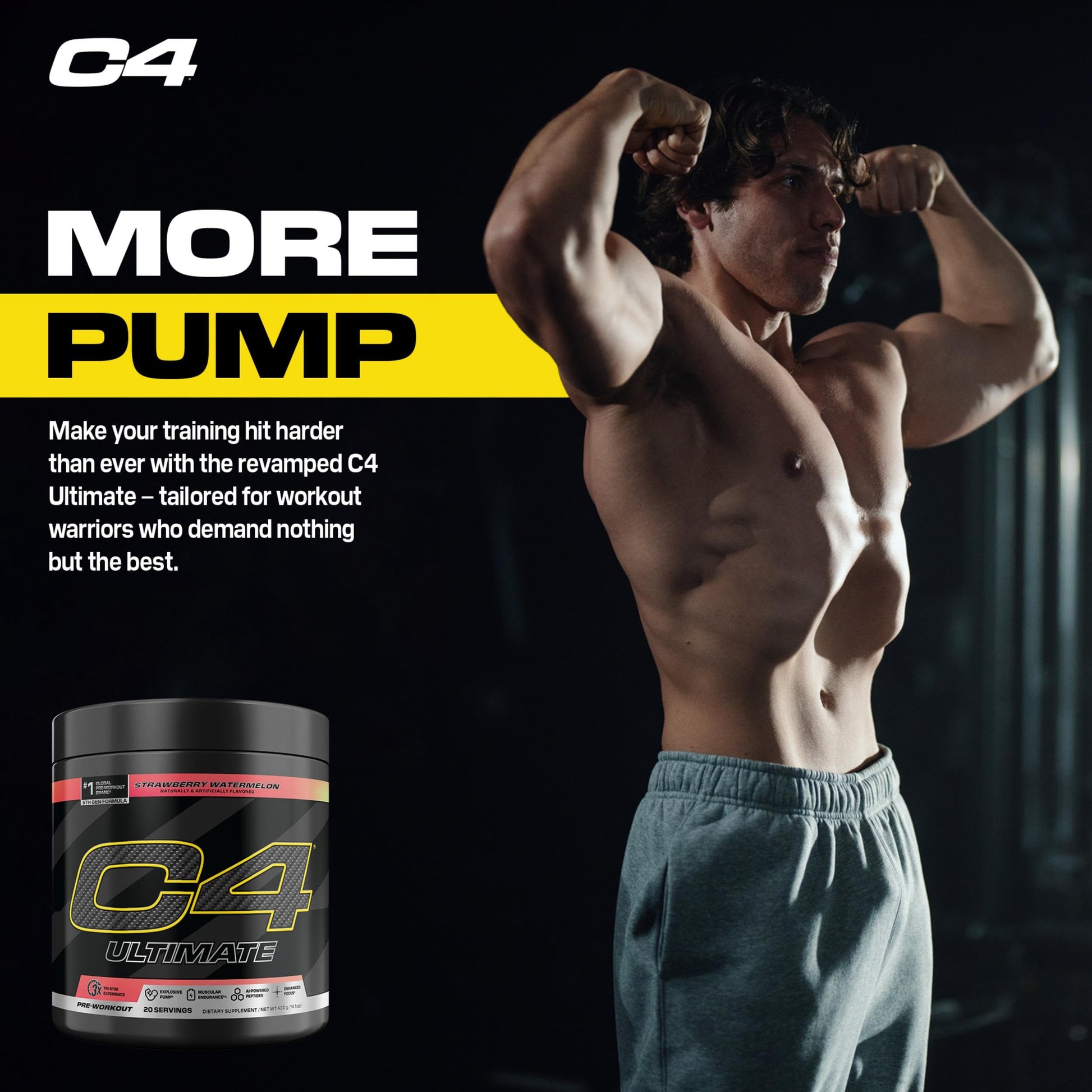C4 Ultimate Pre Workout Powder Watermelon - Sugar Free Preworkout Energy Supplement for Men & Women - 300mg Caffeine + 3.2g Beta Alanine C4 buy supplements canada