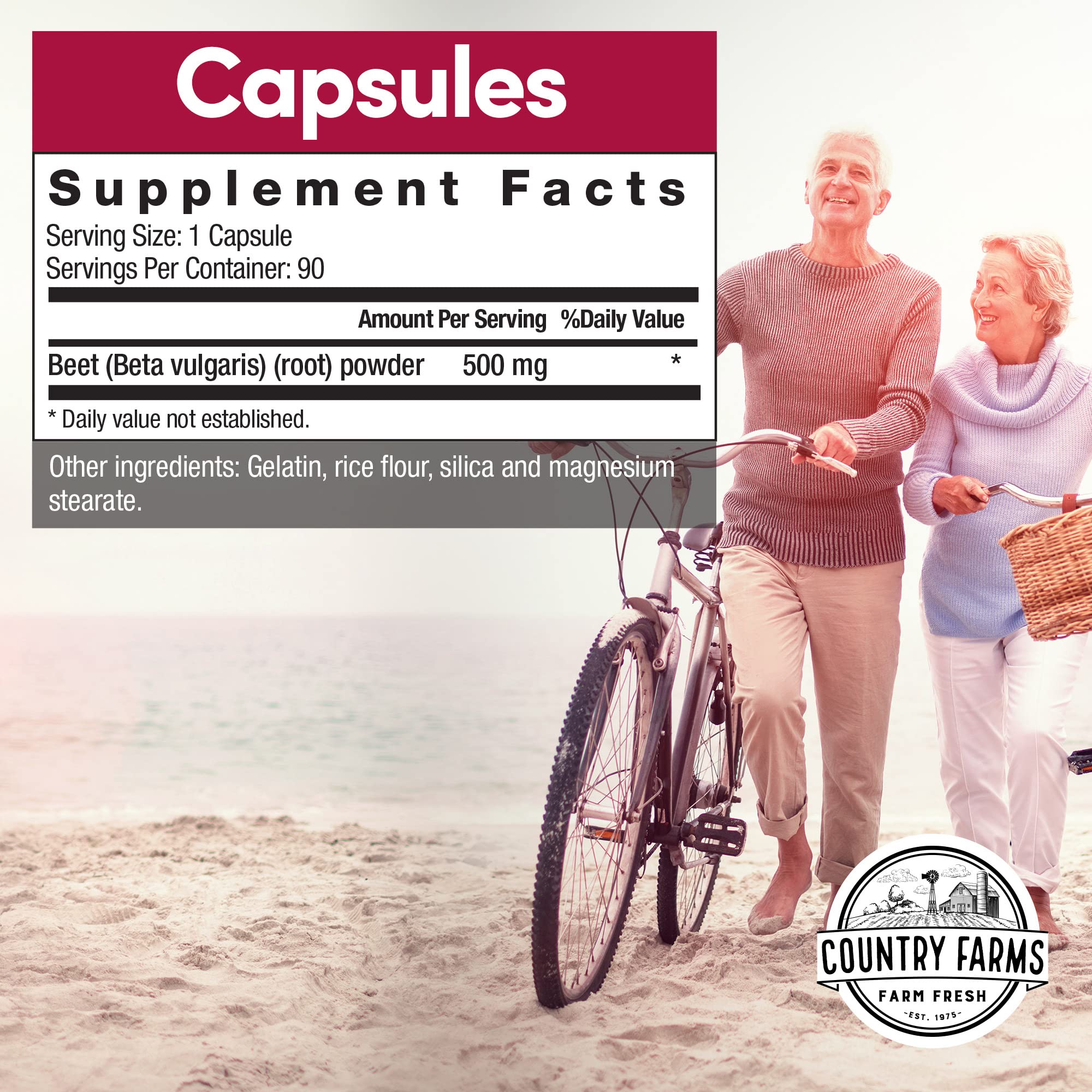 COUNTRY FARMS Bountiful Beets Root Capsules, Wholefood Beet Extract Superfood COUNTRY FARMS buy supplements canada
