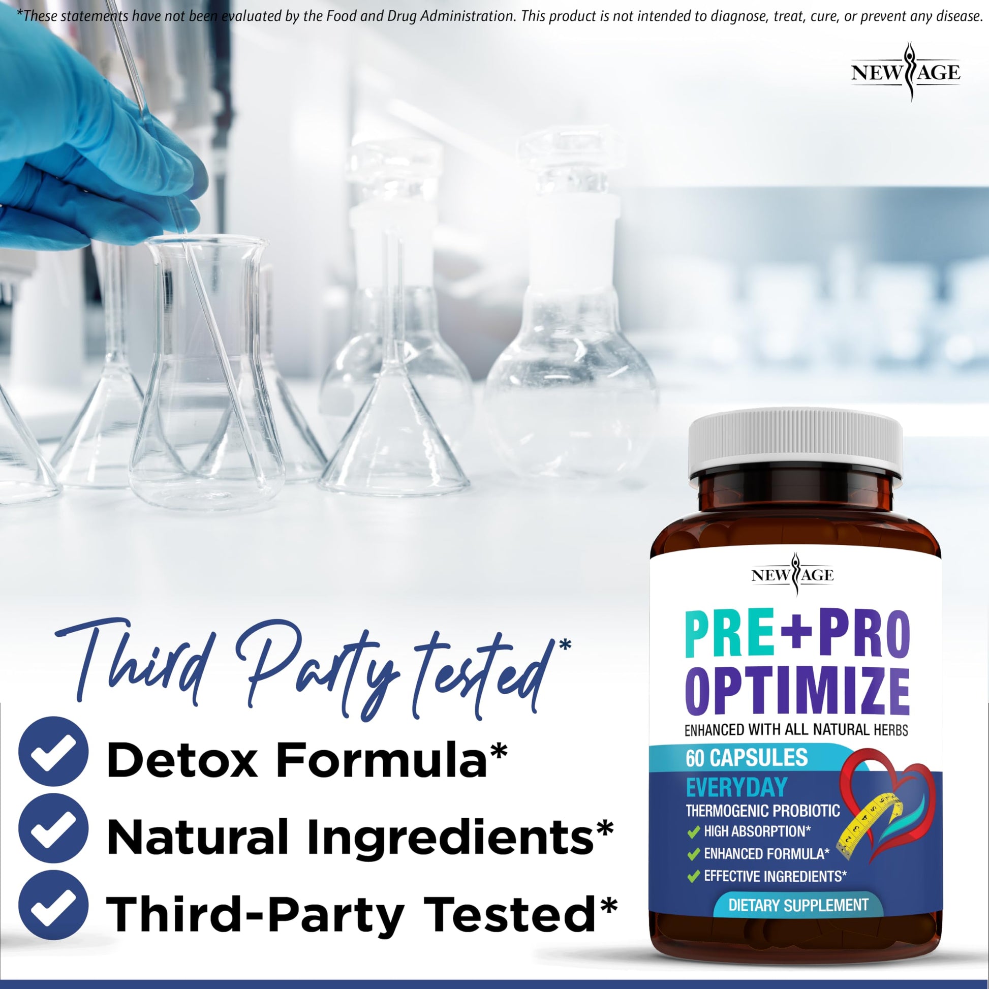 Pro Optimize Probiotics for Women, Menopause, 70 Billion CFU, Digestive Health - Relief for Bloating, Hot Flashes, Joint Support, Night Sweats - Gut Health & Metabolism - Dong Quai (120 (Pack of 2)) NEW AGE buy supplements canada