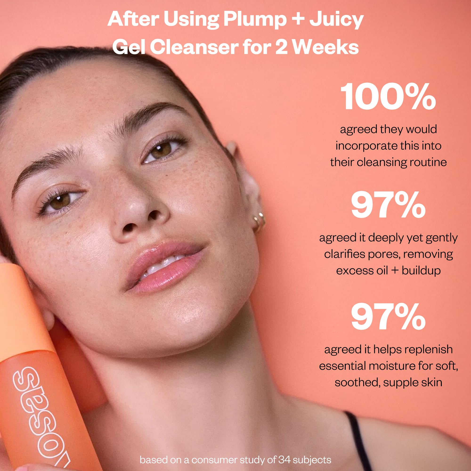 Kosas Plump + Juicy Comfy Clean Gel Cleanser –Hydrating Face Wash for All Skin Types, Deep Clean & Moisturize, Soap & Sulfate Free, with Hyaluronic Acid, Panthenol & Beta Glucan Kosas buy supplements canada