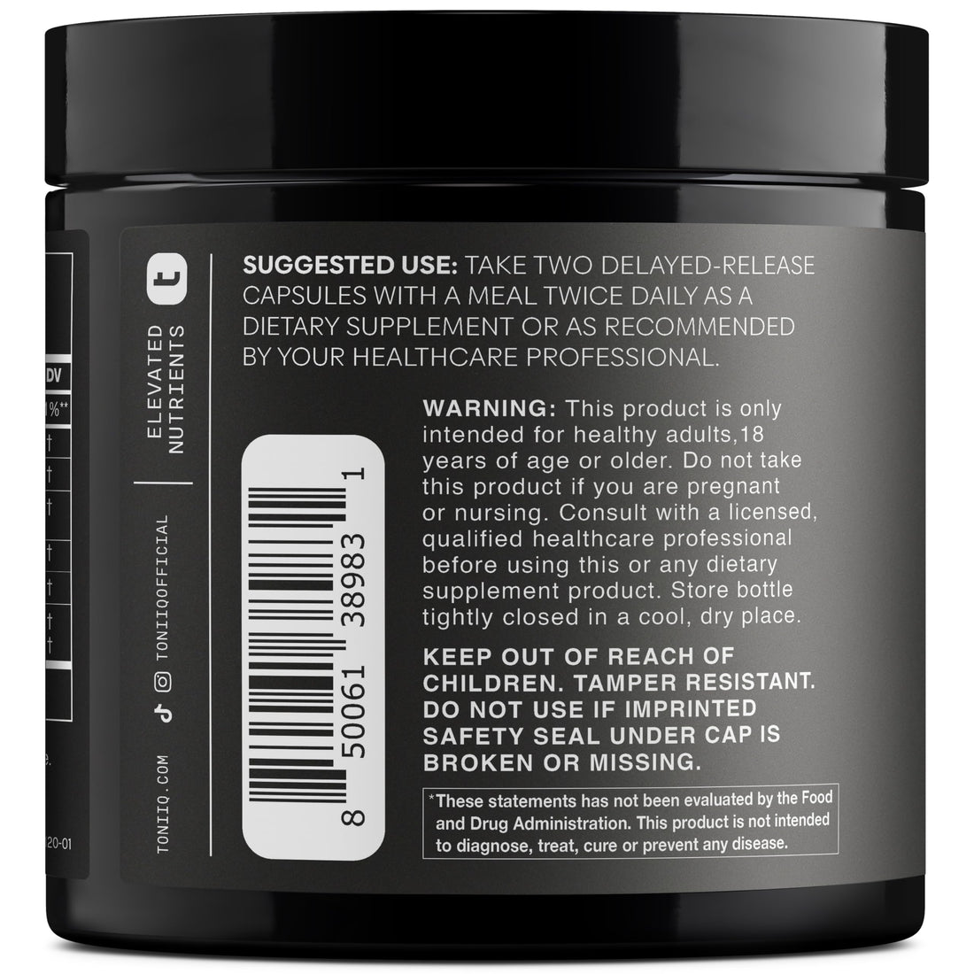 Toniiq GLP-1 Support — with Clinically Studied, Patented GlucoVantage® Dihydroberberine and Akkermansia — Appetite and Fullness Support — 120 Capsules (60-Day Supply) Toniiq buy supplements canada