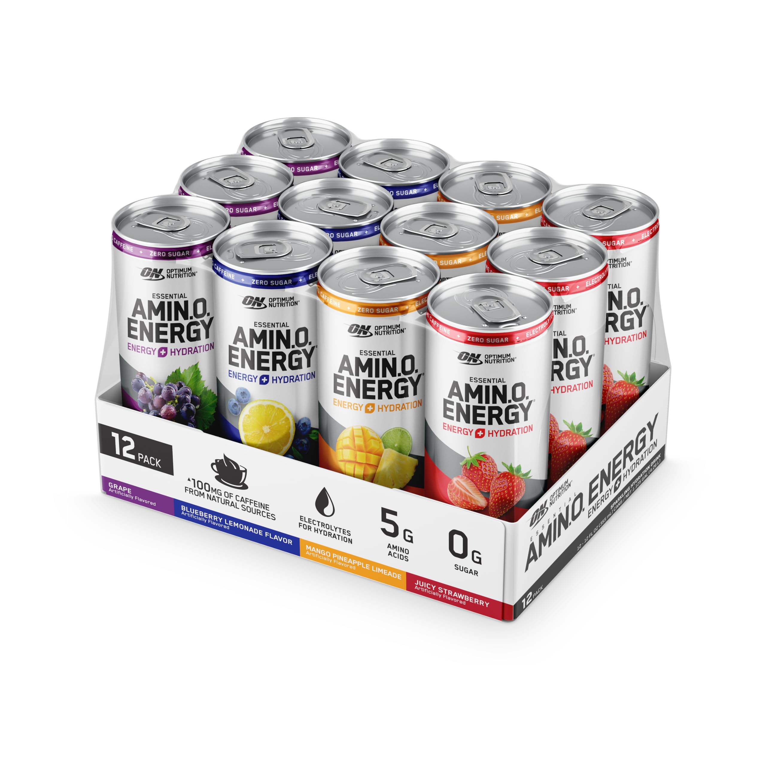Optimum Nutrition Amino Energy Sparkling Hydration Drink, Electrolytes, Caffeine, Amino Optimum Nutrition buy supplements canada