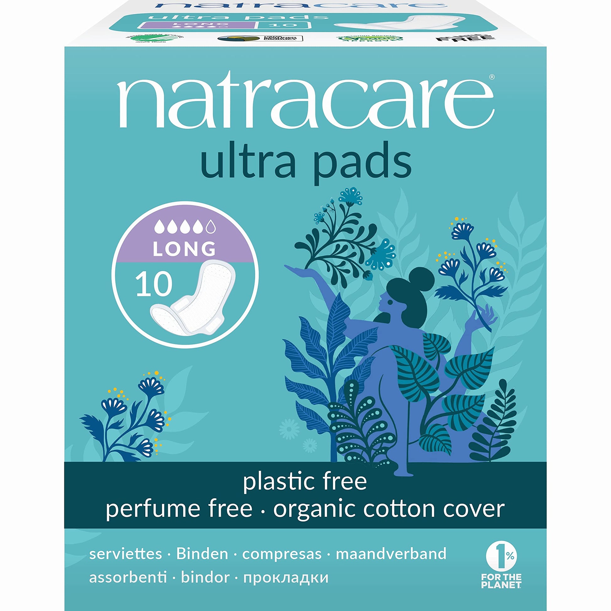 Natracare Slim Fitting Ultra Pads with Wings, Long, Made with Certified Organic Cotton NATRACARE buy supplements canada