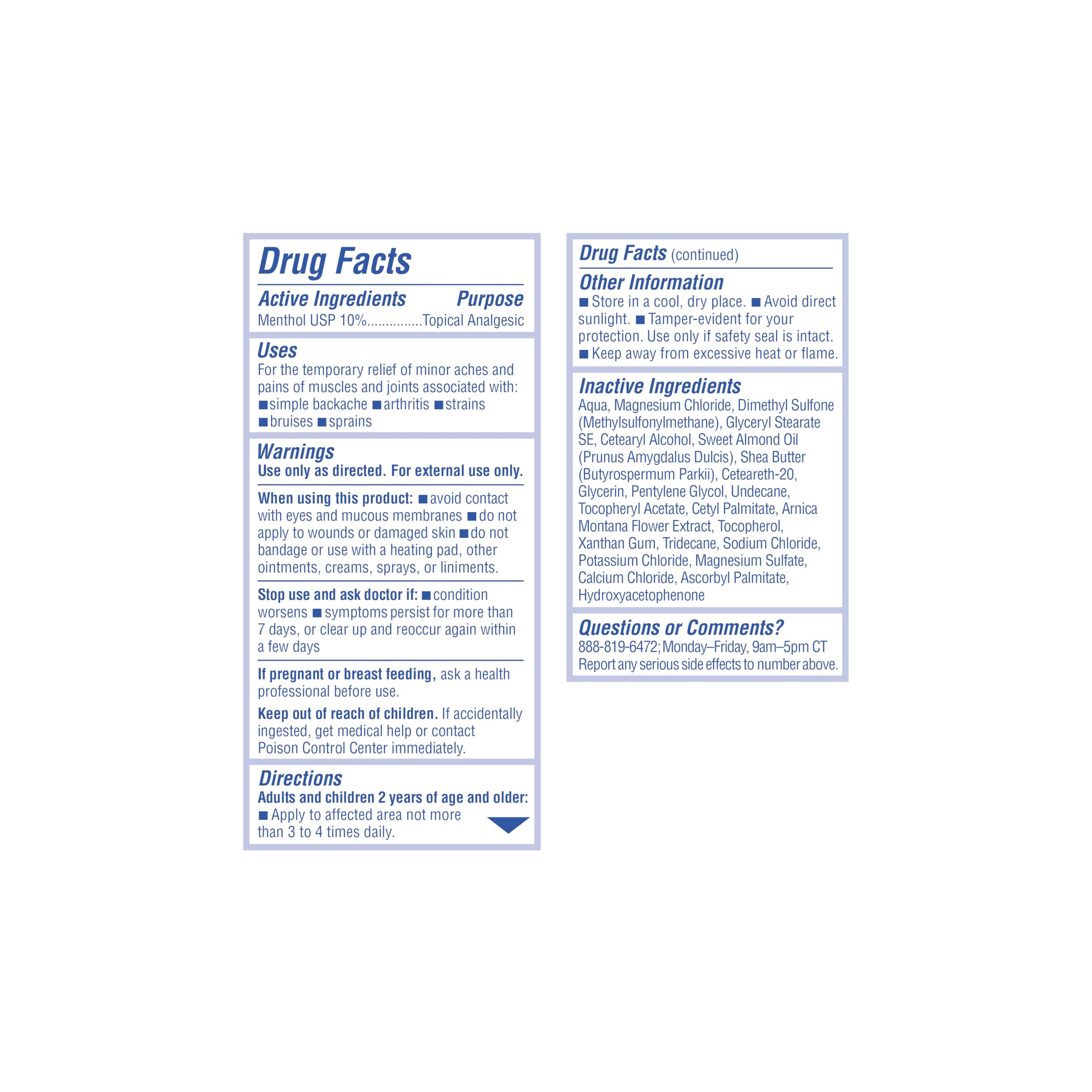 ASUTRA Muscle Pain Relief Cream, Cooling Menthol with Moisturizing Magnesium and Arnica Montana Oil, 3.4 oz ASUTRA buy supplements canada