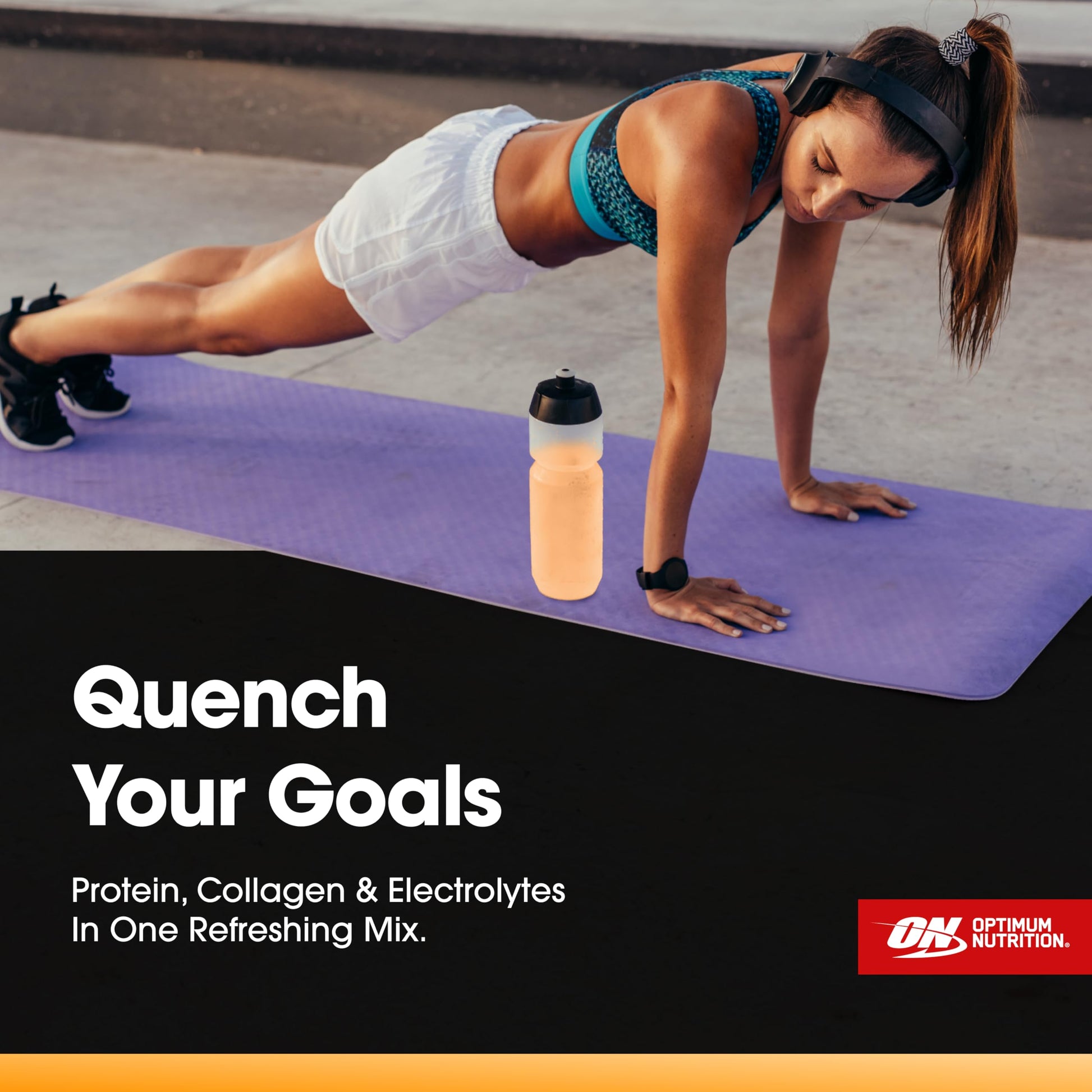 Optimum Nutrition Pro Quench, 10g Clear Protein, 10g Collagen peptides & Electrolyte Powder Drink Mix, Tropical Orange Mango, 20 Servings, Optimum Nutrition buy supplements canada