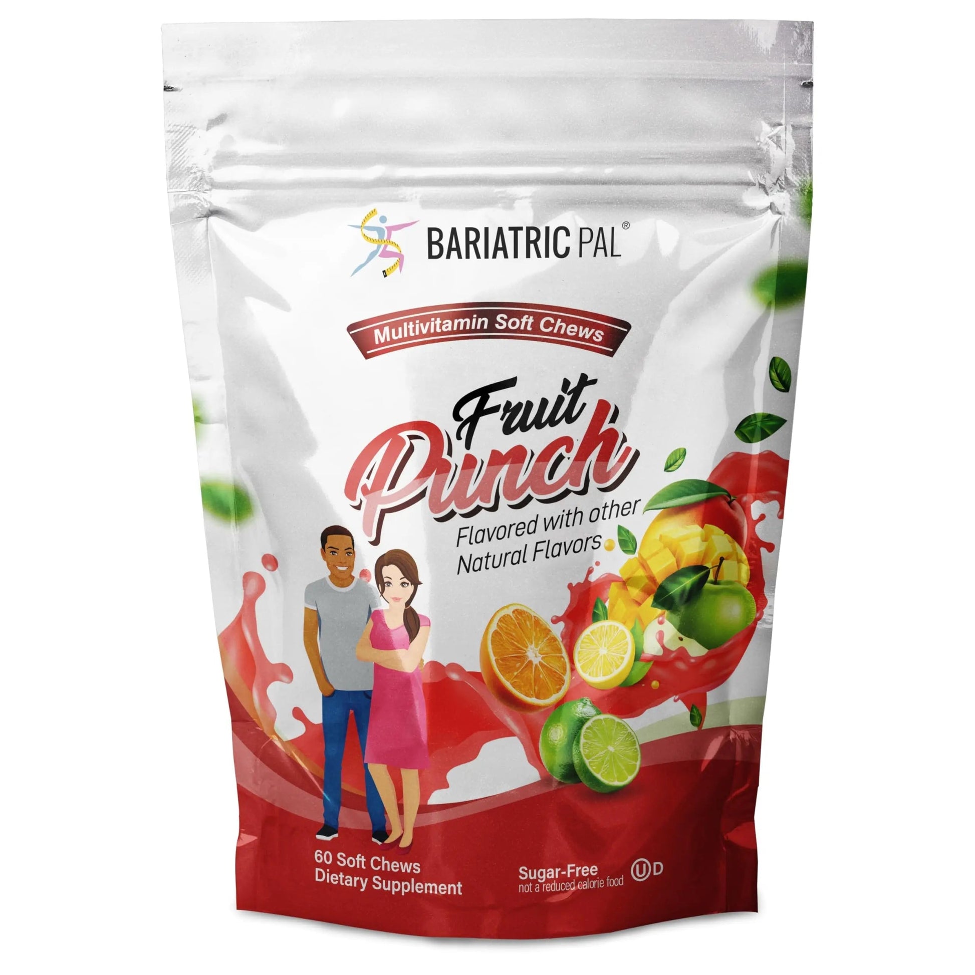 BariatricPal Iron-Free Multivitamin Soft Chew - Fruit Punch (60 Count) BariatricPal buy supplements canada